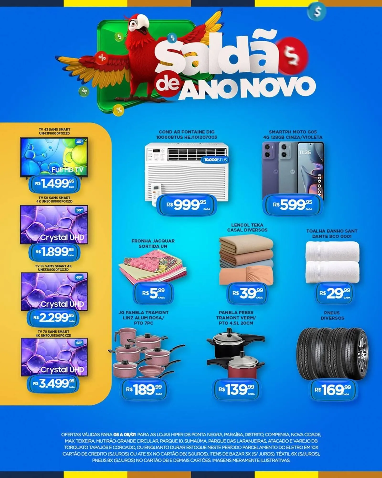 Encarte de Catálogo DB Supermercados 5 de janeiro até 8 de janeiro 2026 - Pagina 1