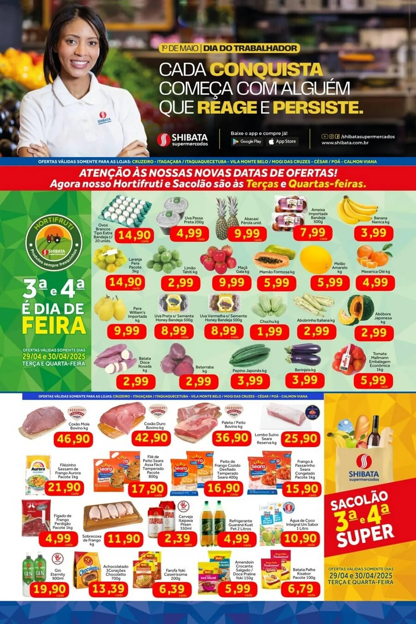 Encarte de Catálogo Shibata Supermercados 28 de abril até 5 de maio 2025 - Pagina 1