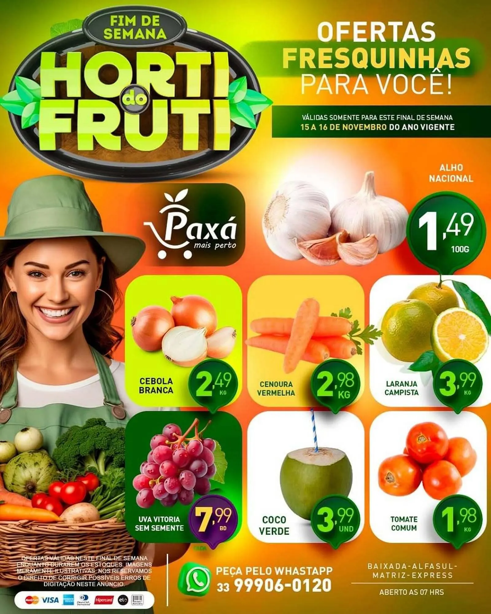 Encarte de Catálogo Paxá Supermercados 15 de novembro até 16 de novembro 2025 - Pagina 1