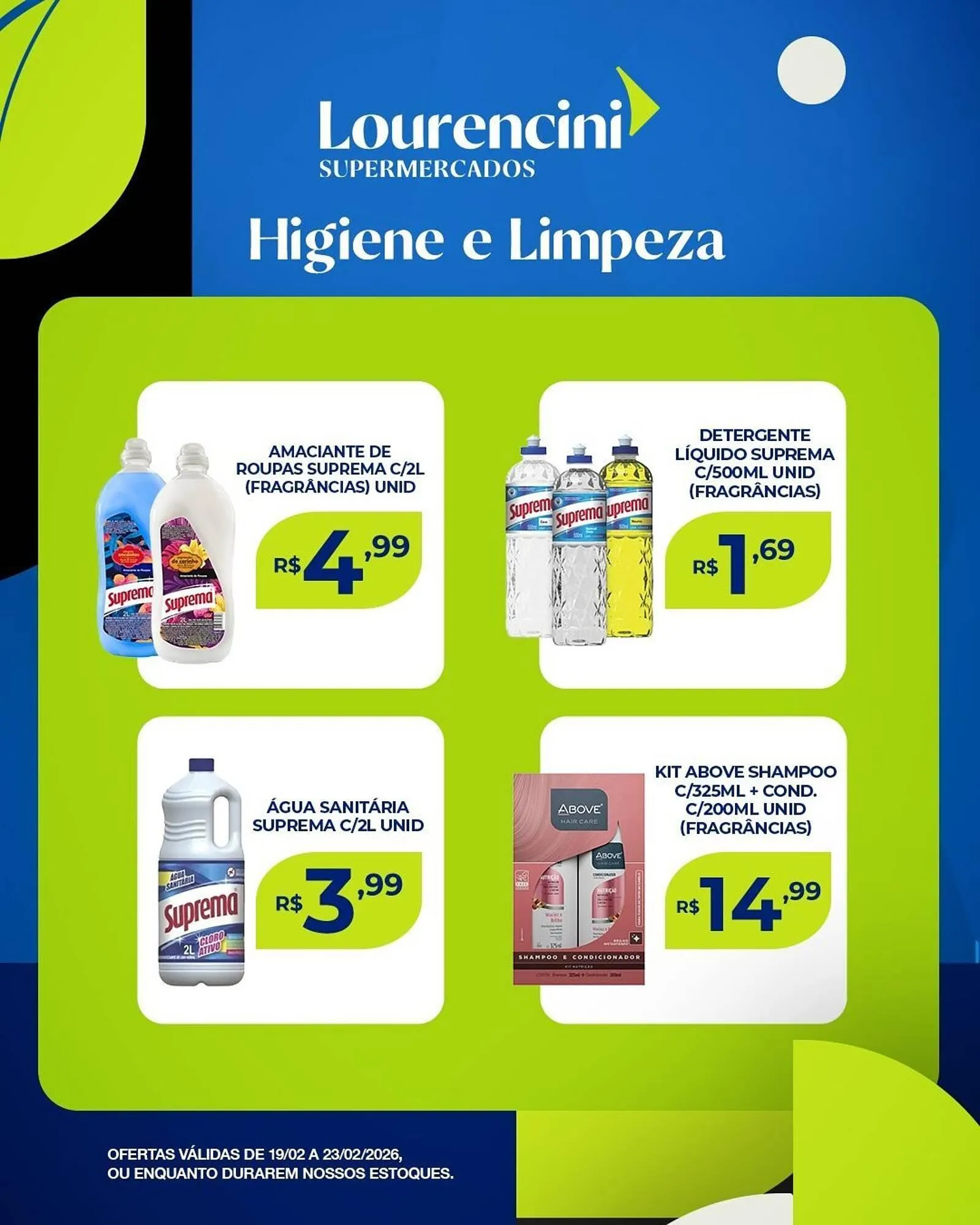 Encarte de Catálogo Lourencini Supermercados 19 de fevereiro até 23 de fevereiro 2026 - Pagina 3