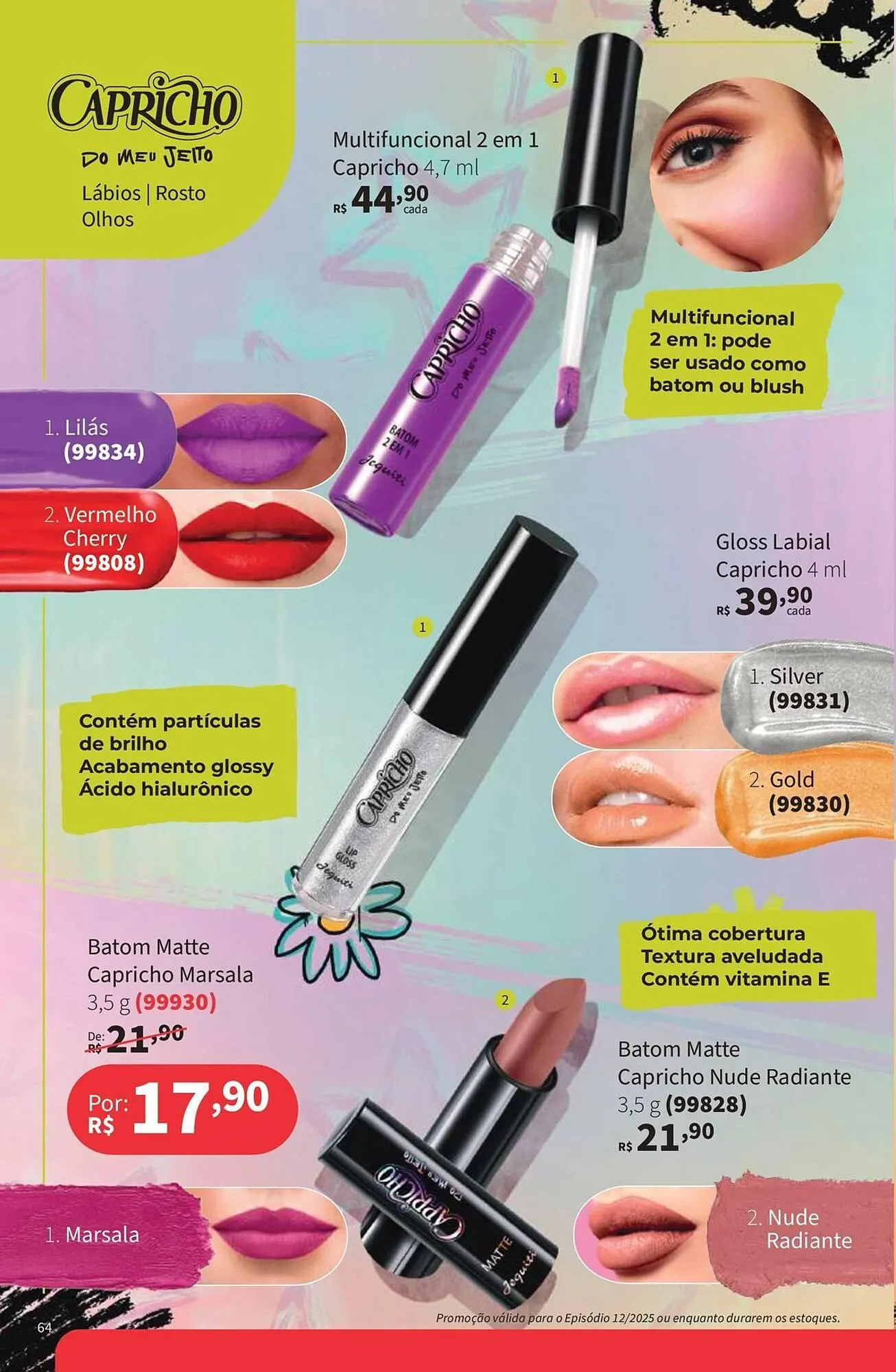 Encarte de Catálogo Jequiti 25 de agosto até 31 de dezembro 2025 - Pagina 64