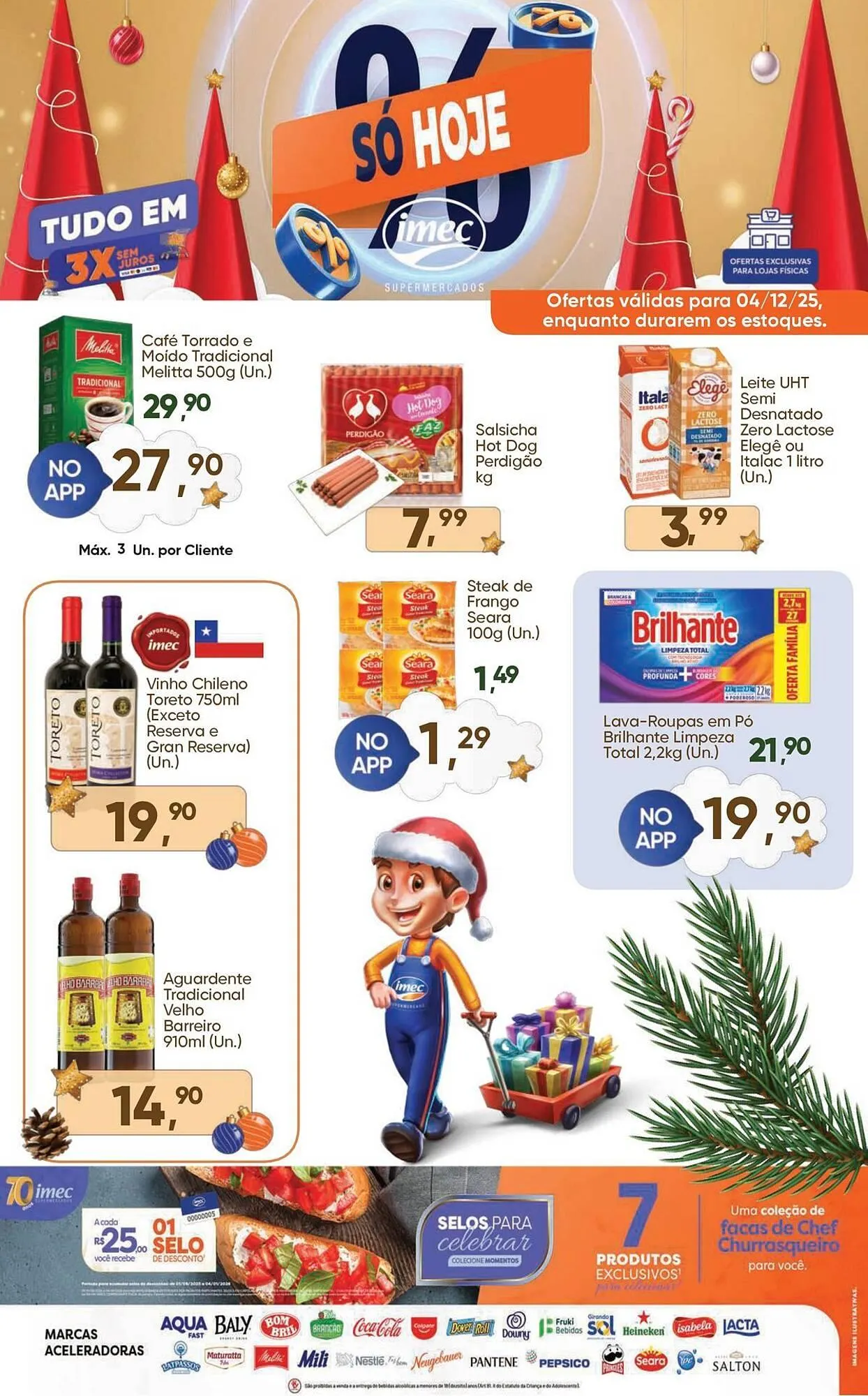 Encarte de Catálogo Imec Supermercados 4 de dezembro até 25 de dezembro 2025 - Pagina 1