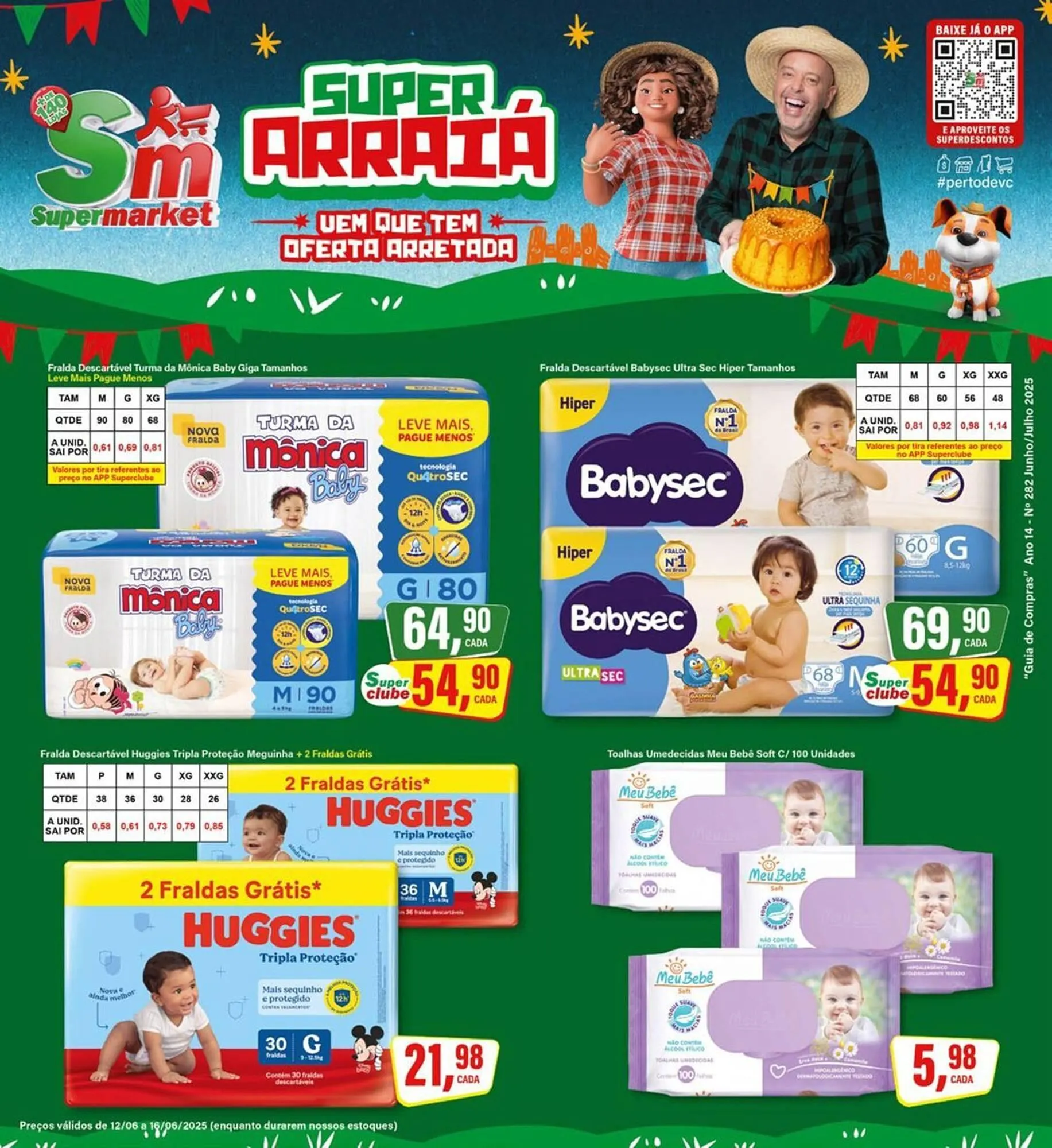 Encarte de Catálogo Rede Supermarket 12 de junho até 16 de junho 2025 - Pagina 1