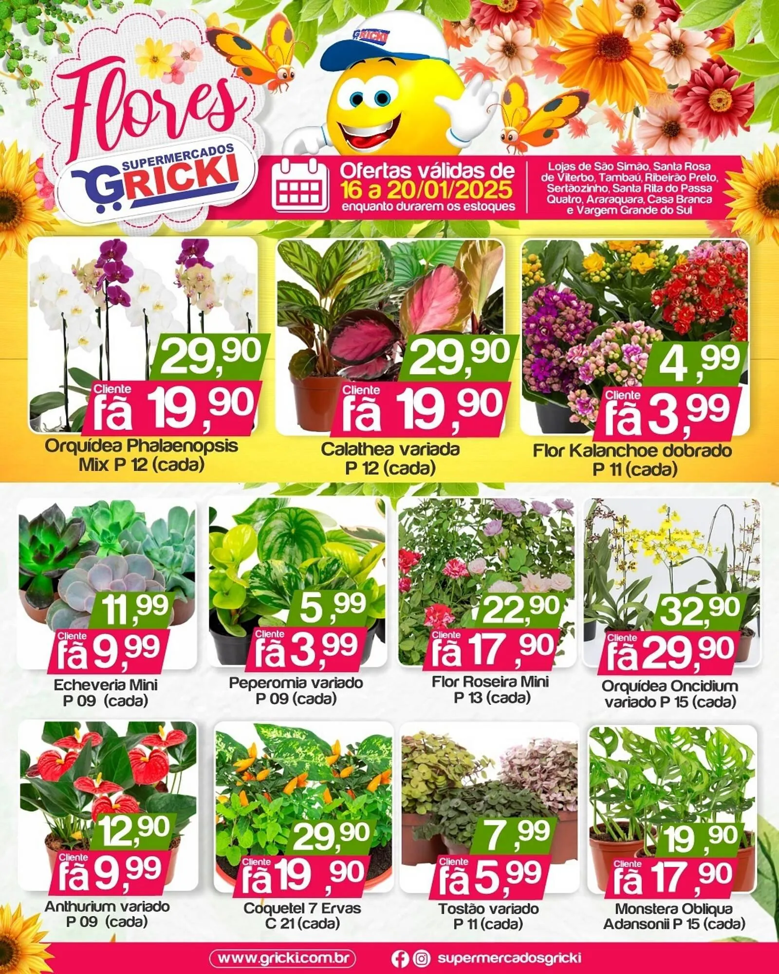 Encarte de Catálogo Supermercados Gricki 19 de janeiro até 20 de janeiro 2026 - Pagina 1