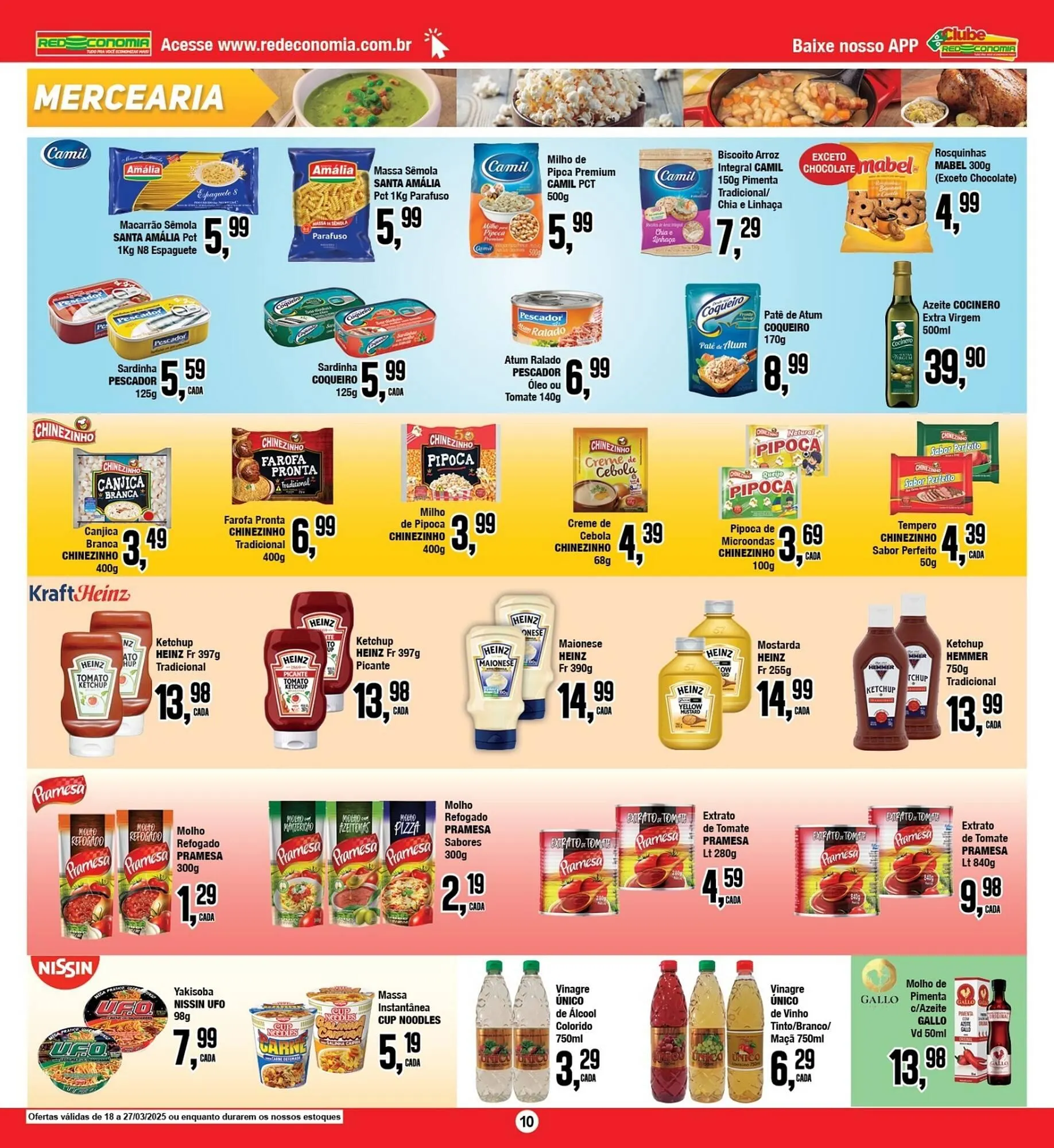 Encarte de Catálogo Rede Economia 18 de março até 27 de março 2025 - Pagina 10