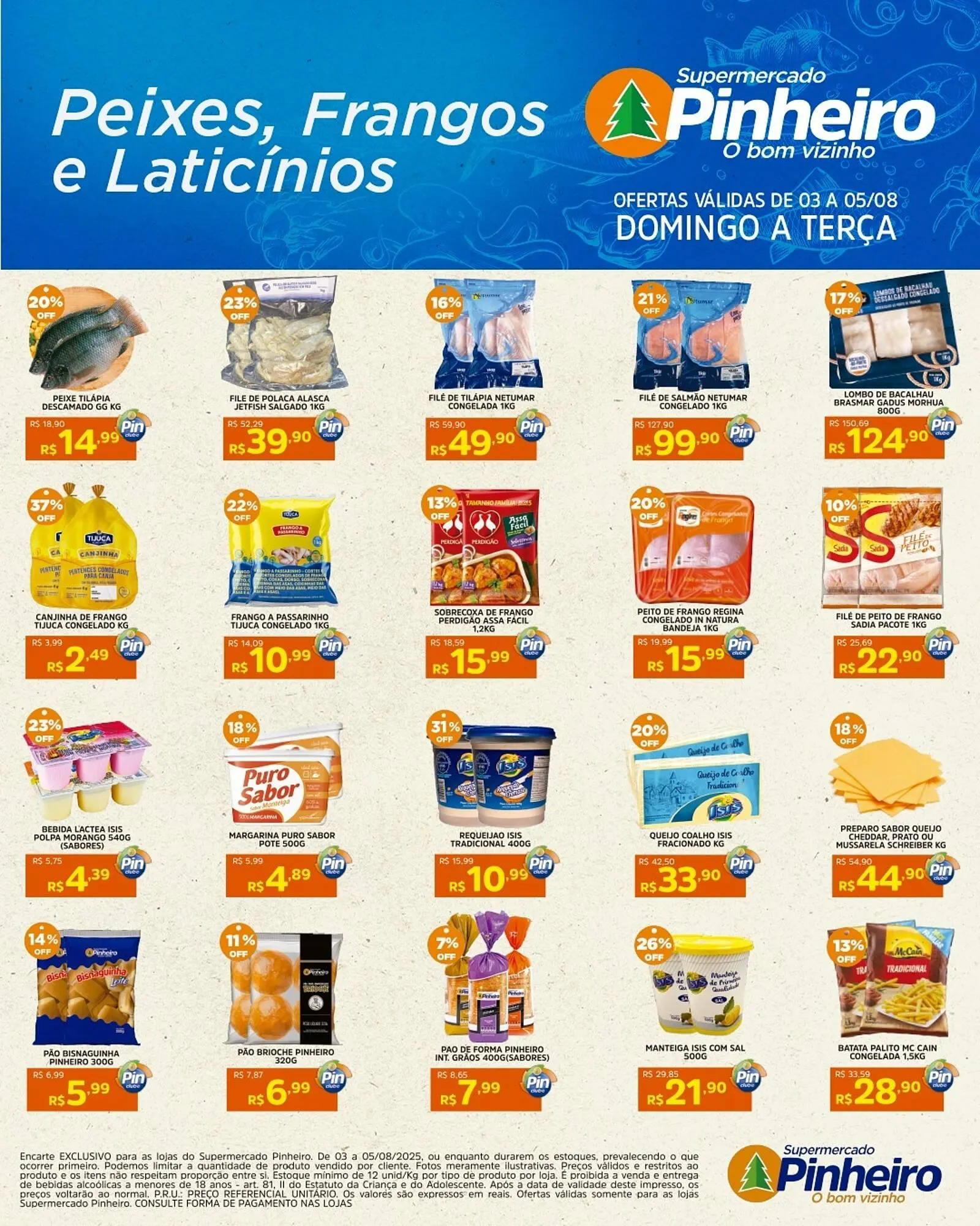 Encarte de Catálogo Pinheiro Supermercado 3 de agosto até 5 de agosto 2025 - Pagina 3
