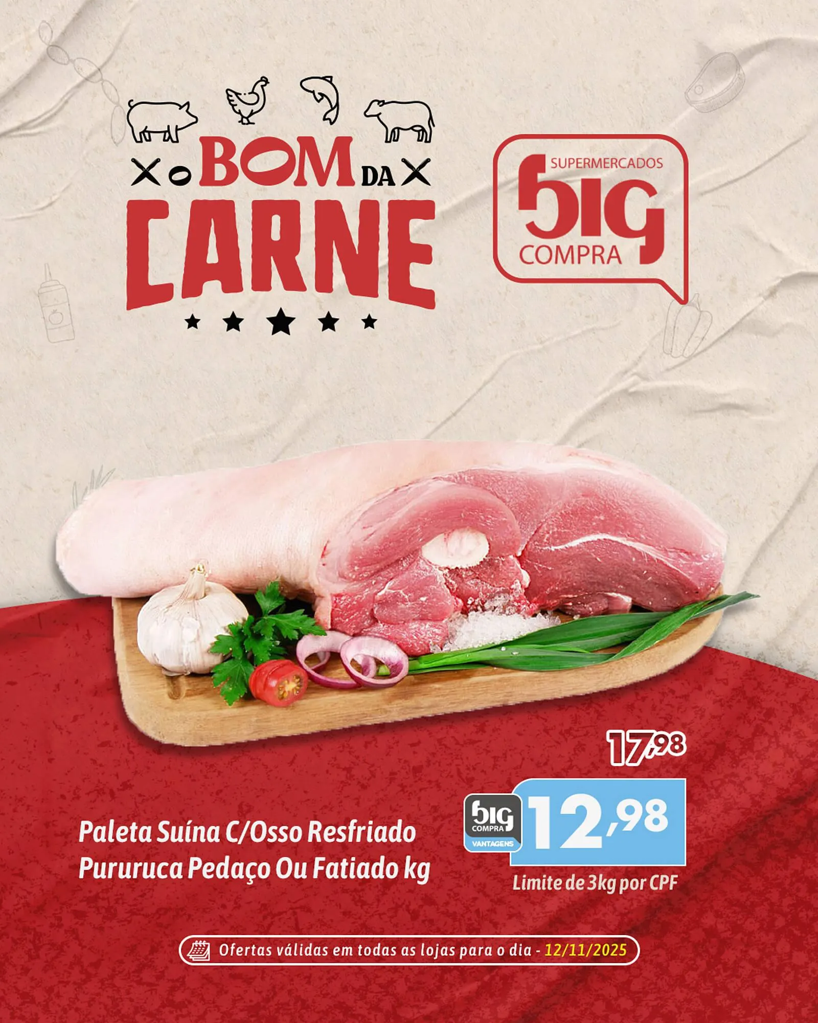 Encarte de Catálogo Supermercados Big Compra 12 de novembro até 12 de novembro 2025 - Pagina 1