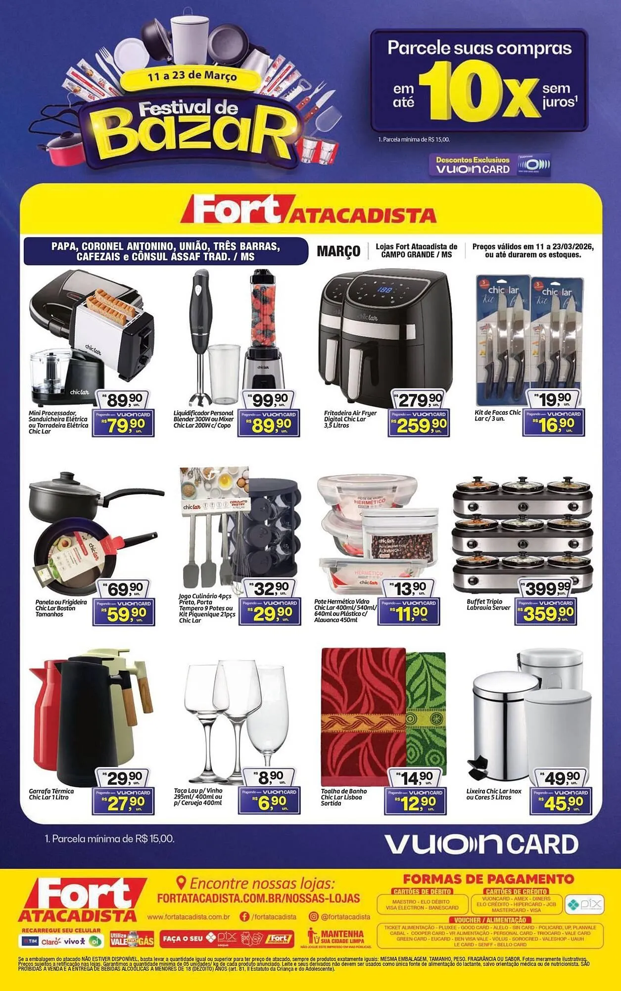 Encarte de Tabloide Fort Atacadista 11 de março até 23 de março 2026 - Pagina 1