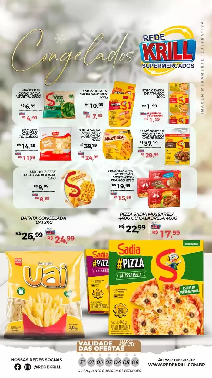 Encarte de Encarte Rede Krill 1 de abril até 6 de abril 2025 - Pagina 1