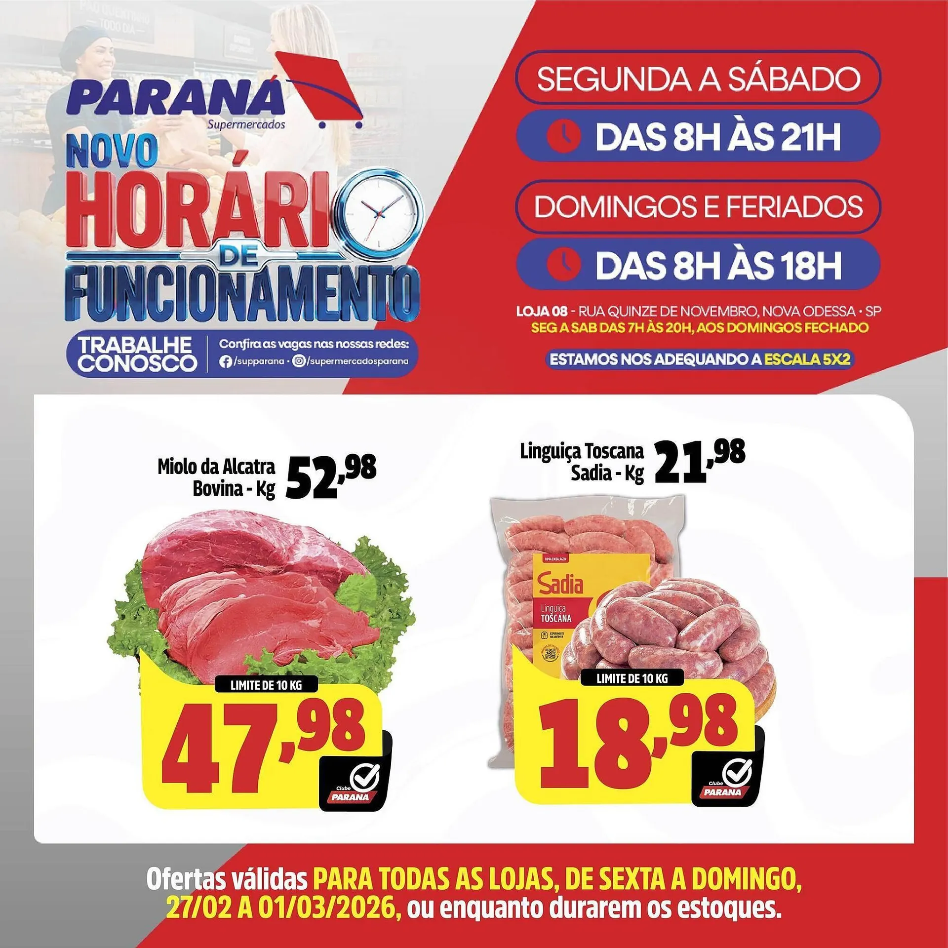 Encarte de Folheto Supermercado Paraná 27 de fevereiro até 1 de março 2026 - Pagina 1
