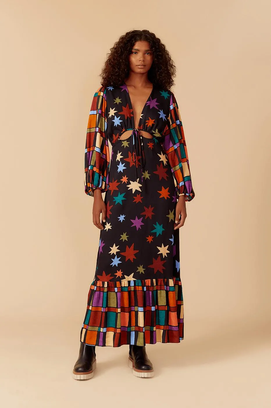 Vestido Cropped Estampa Orion