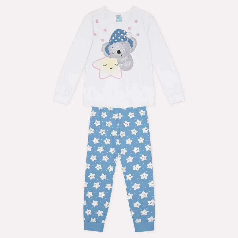 Pijama Brilha no Escuro Infantil Menina Kyly