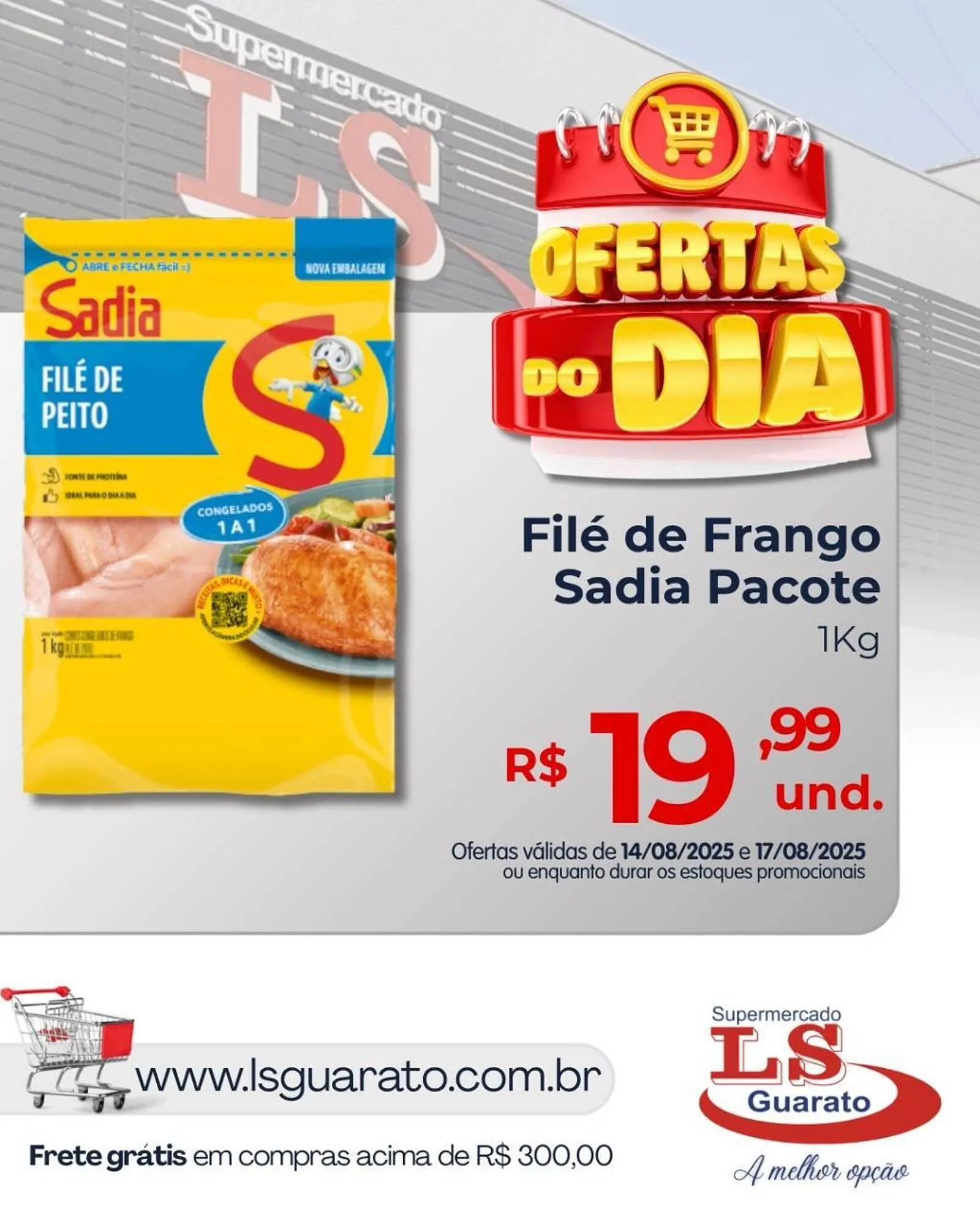 Encarte de Catálogo Supermercado LS Guarato 14 de agosto até 17 de agosto 2025 - Pagina 1