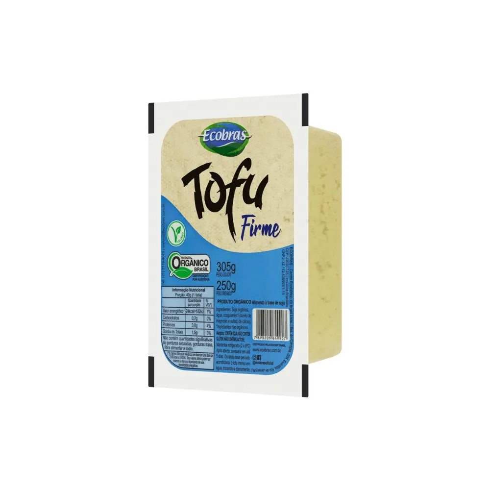 Tofu Firme Orgânico Ecobras 250g | Oba Hortifruti
