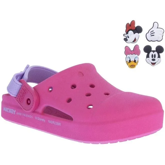 Babuche Infantil Disney Animation Mickey Amigos Pin Removível Pink