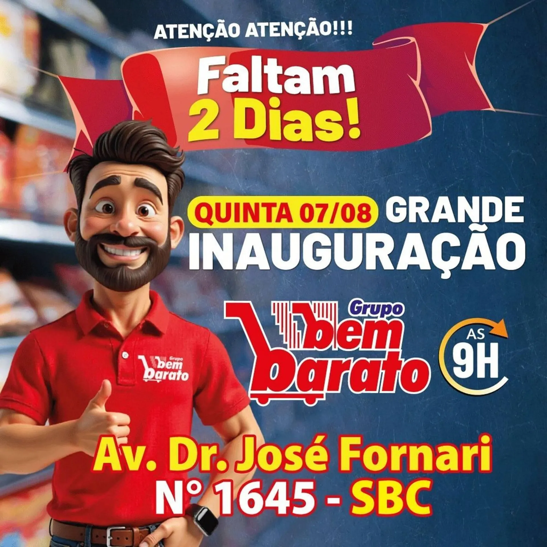 Encarte de Catálogo Supermercado Bem Barato 6 de agosto até 7 de agosto 2025 - Pagina 1