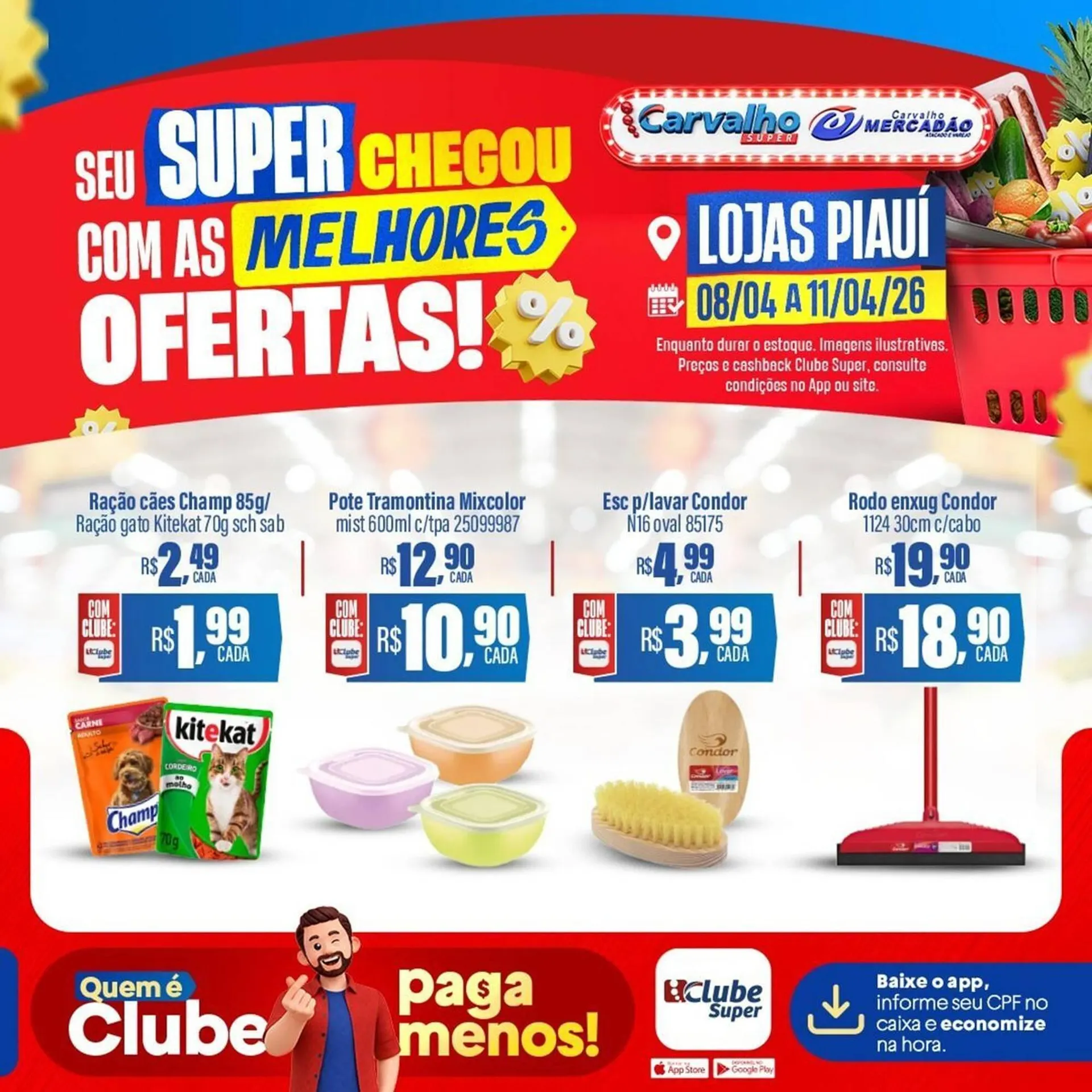 Encarte de Catálogo Carvalho Supermercado 8 de abril até 11 de abril 2026 - Pagina 9
