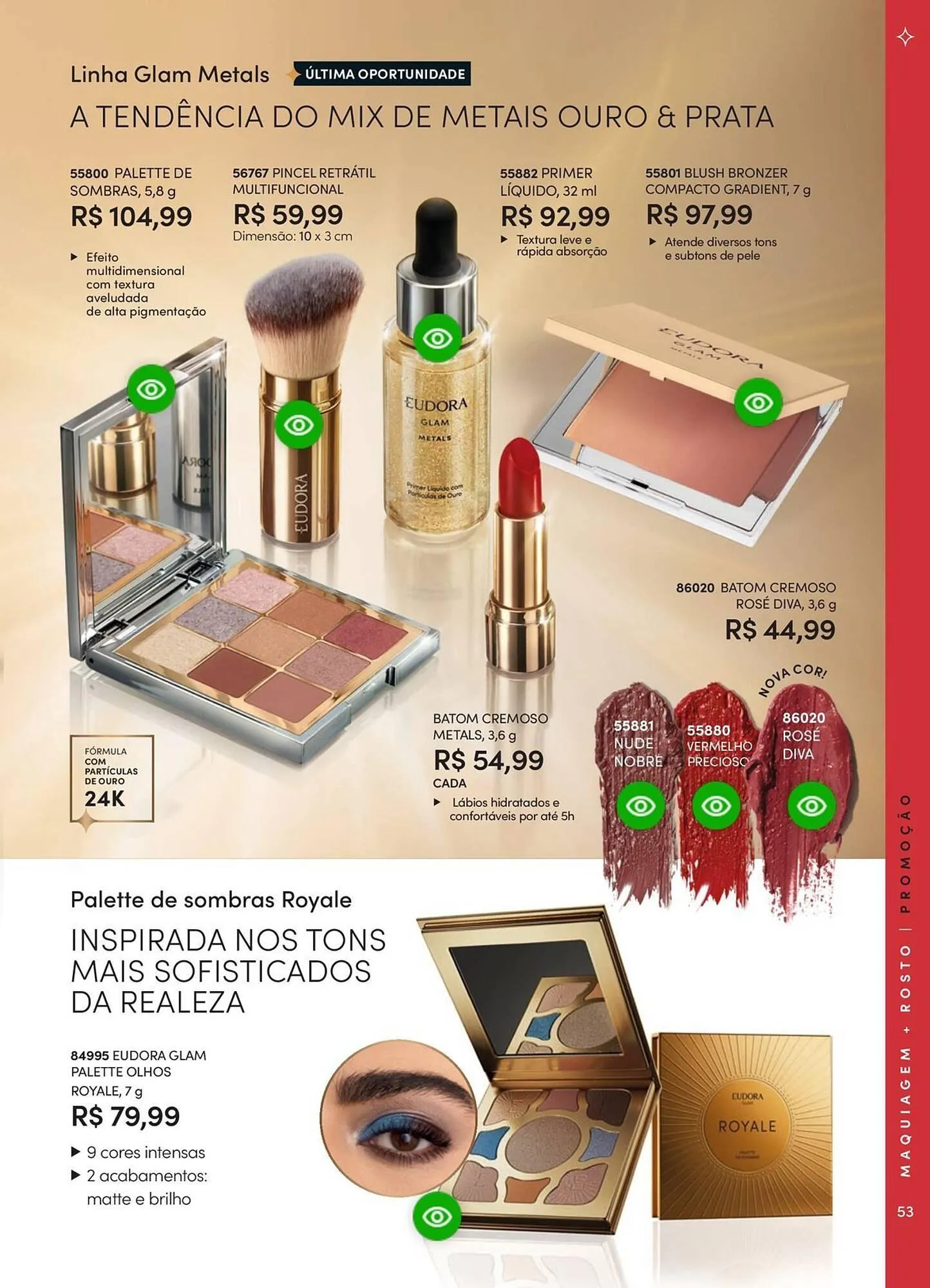 Encarte de Catálogo Eudora 23 de abril até 30 de junho 2025 - Pagina 59