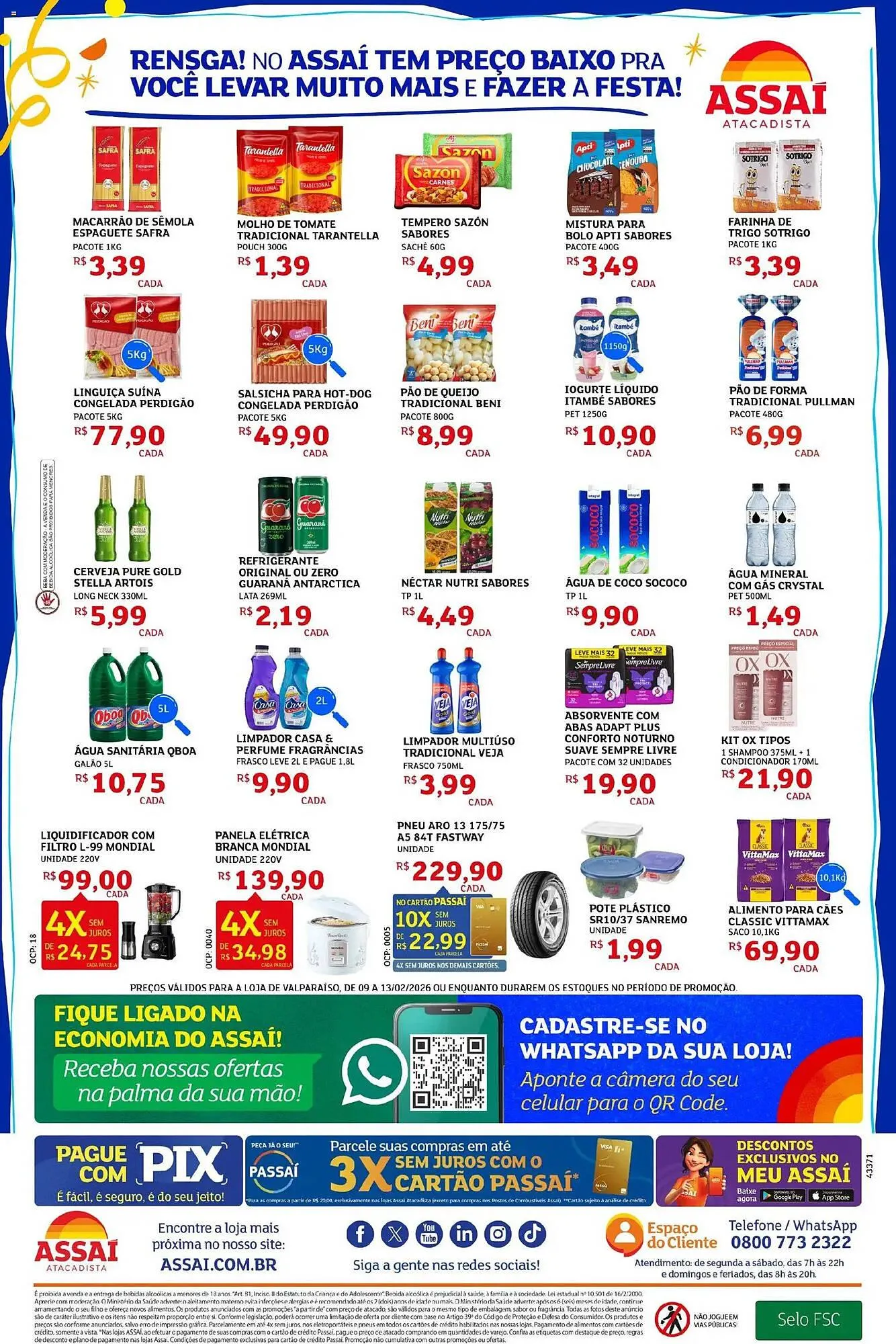 Encarte de Encarte Assaí Atacadista 9 de fevereiro até 13 de fevereiro 2026 - Pagina 2