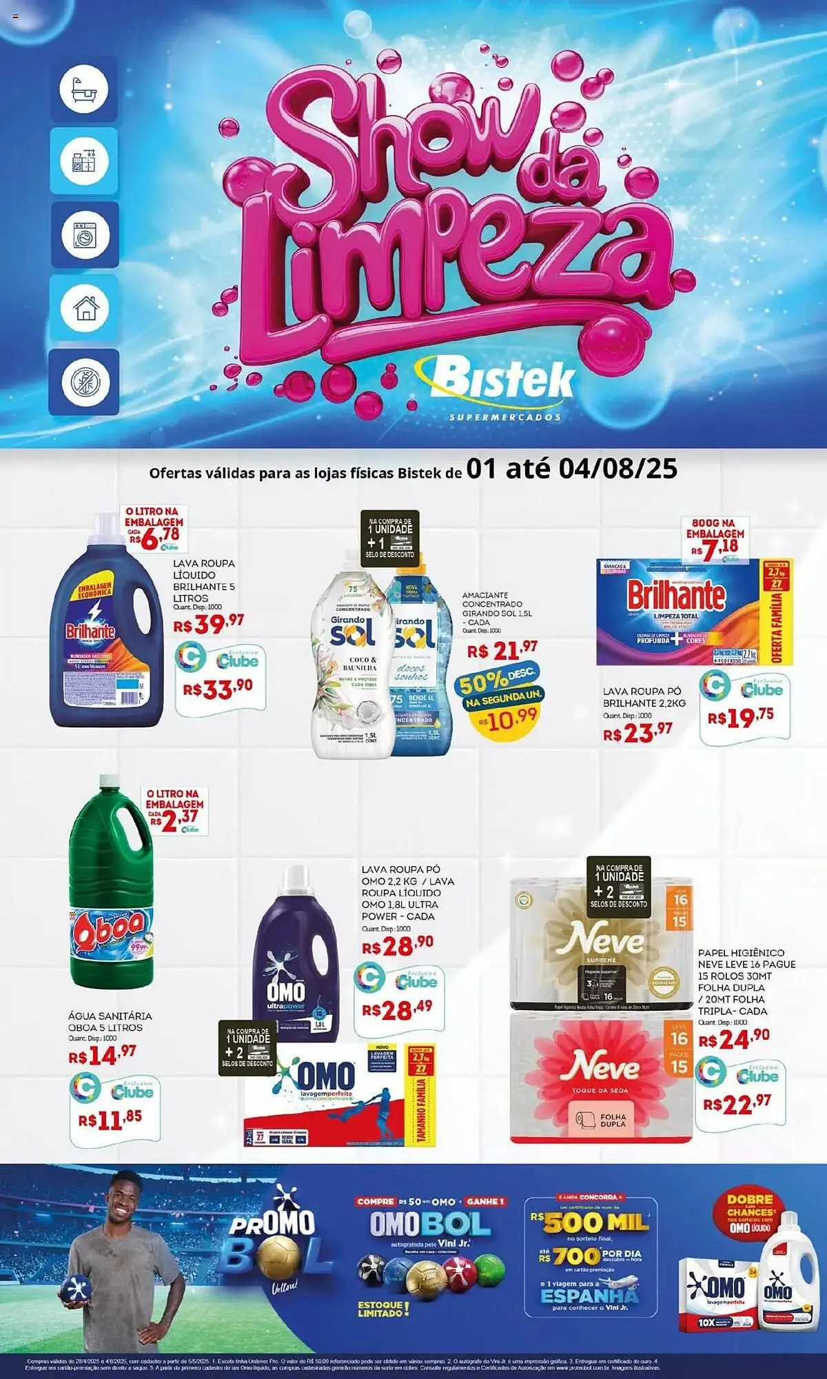 Encarte de Catálogo Bistek Supermercados 1 de agosto até 4 de agosto 2025 - Pagina 1