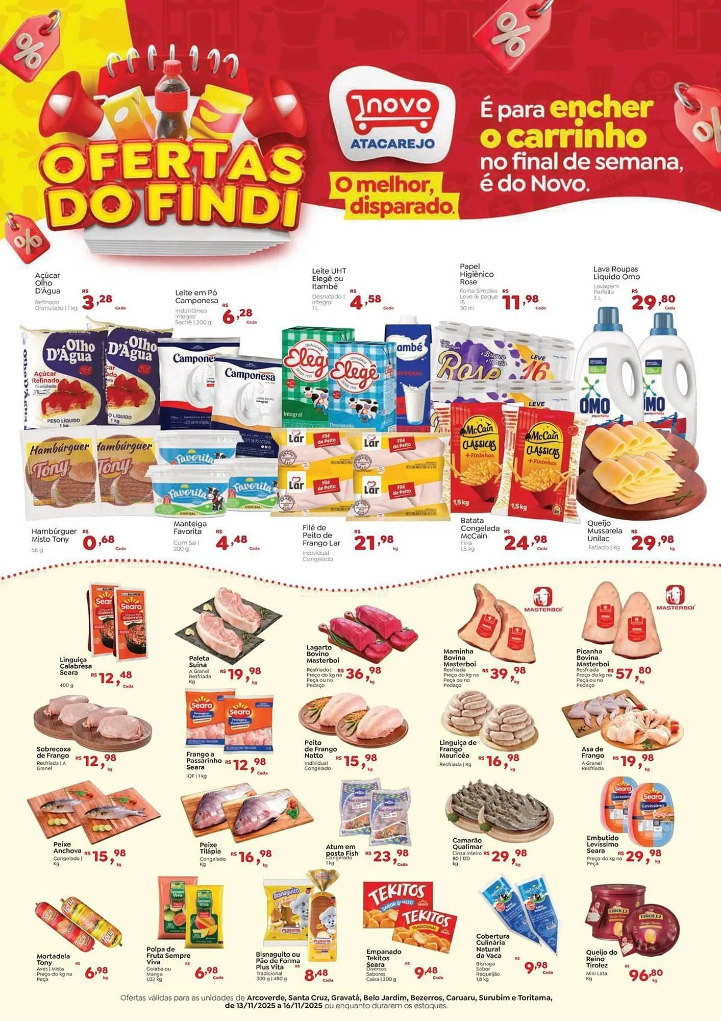 Encarte de Folheto Novo Atacarejo 13 de novembro até 16 de novembro 2025 - Pagina 1