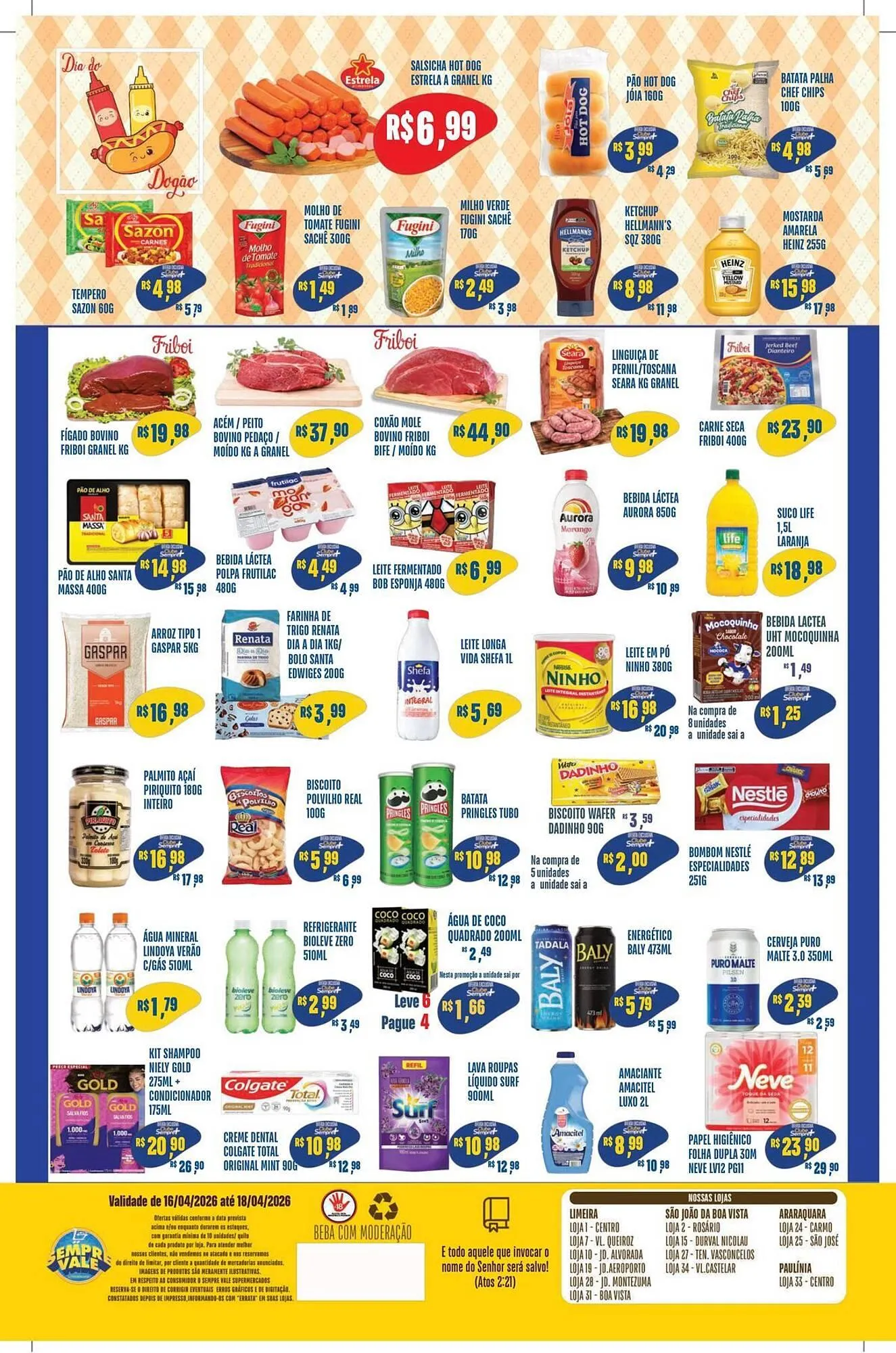 Encarte de Catálogo Sempre Vale Supermercados 16 de abril até 18 de abril 2026 - Pagina 2
