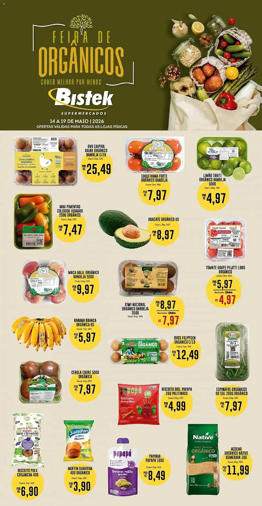 Encarte de Encarte Bistek Supermercados 14 de maio até 19 de maio 2026 - Pagina 1