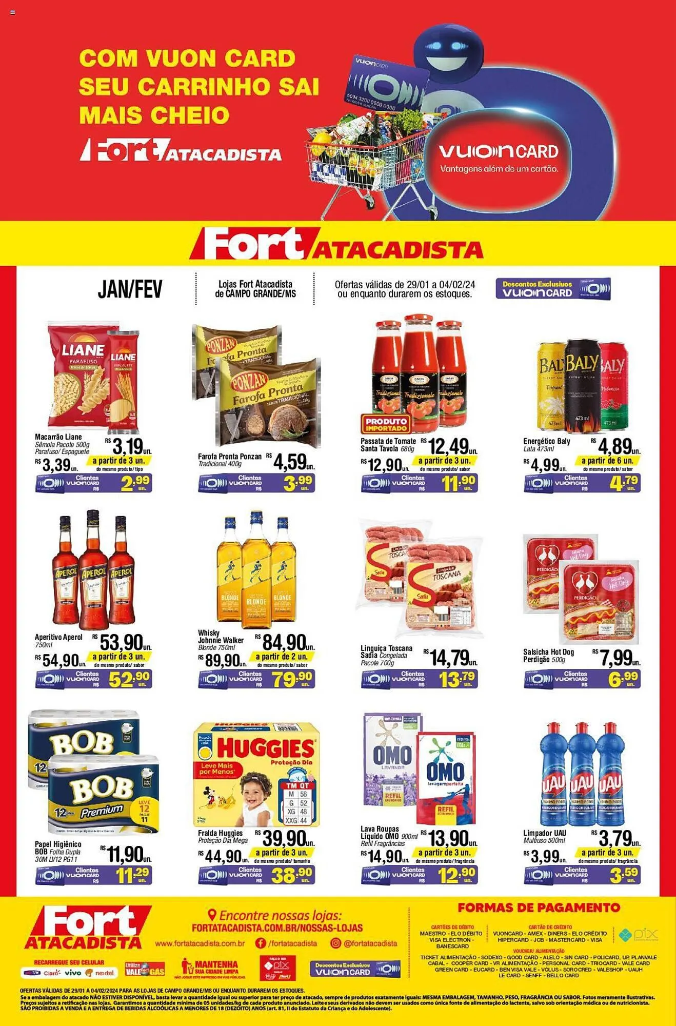 Encarte de Catálogo Fort Atacadista 29 de janeiro até 4 de fevereiro 2024 - Pagina 1