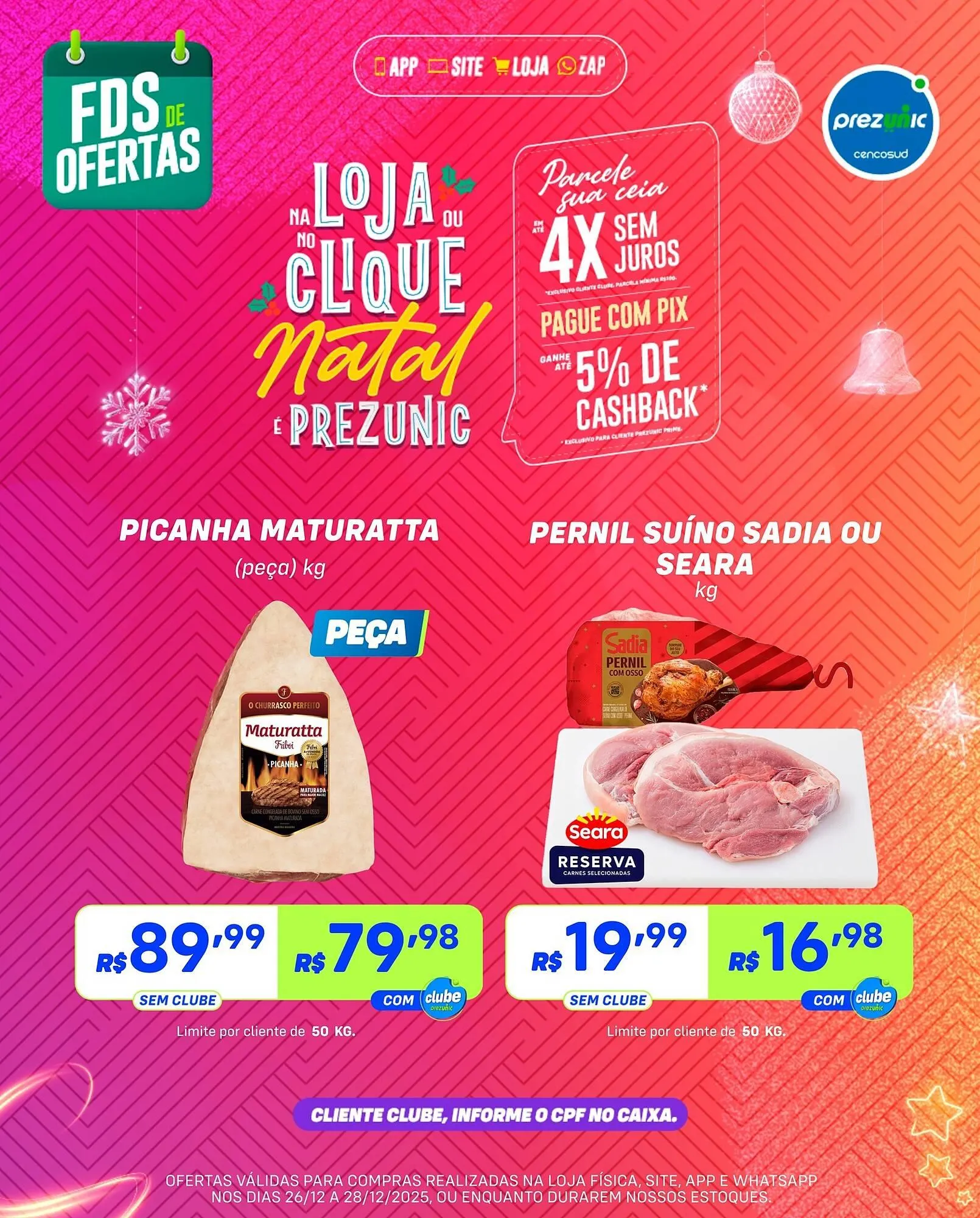 Encarte de Encarte Prezunic 26 de dezembro até 28 de dezembro 2025 - Pagina 2