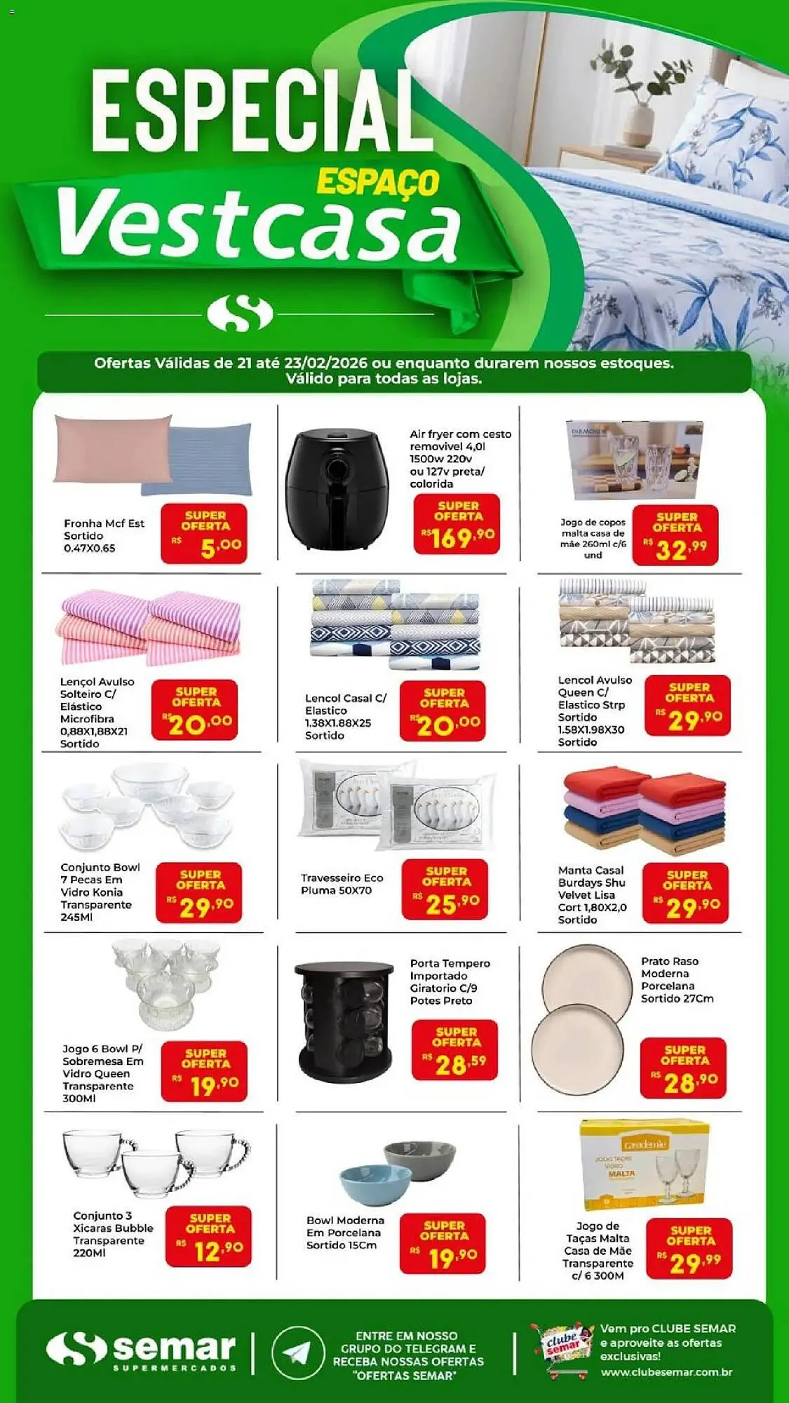 Encarte de Folheto Semar Supermercado 23 de fevereiro até 23 de fevereiro 2026 - Pagina 1