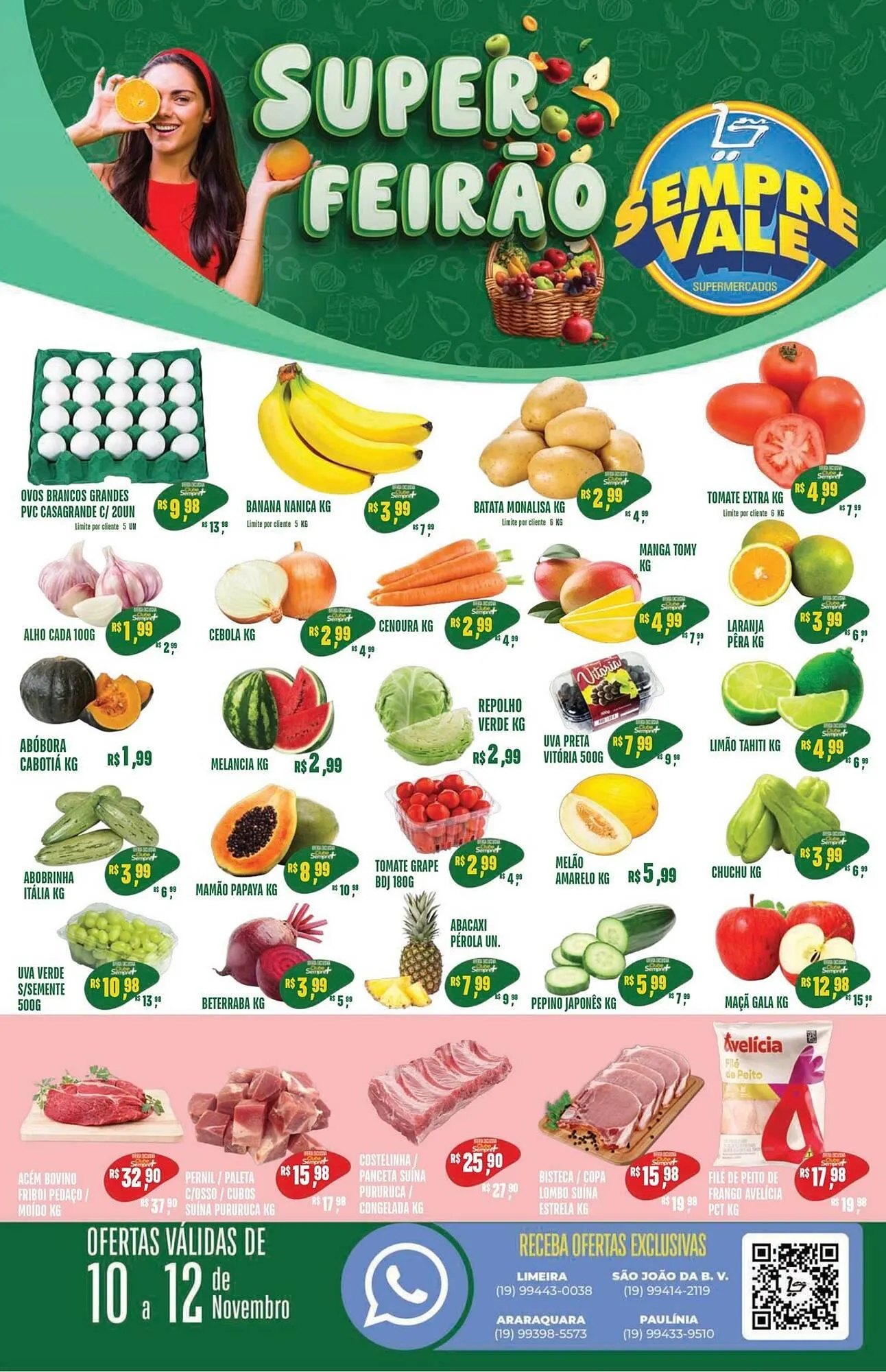 Encarte de Catálogo Sempre Vale Supermercados 10 de novembro até 12 de novembro 2025 - Pagina 1