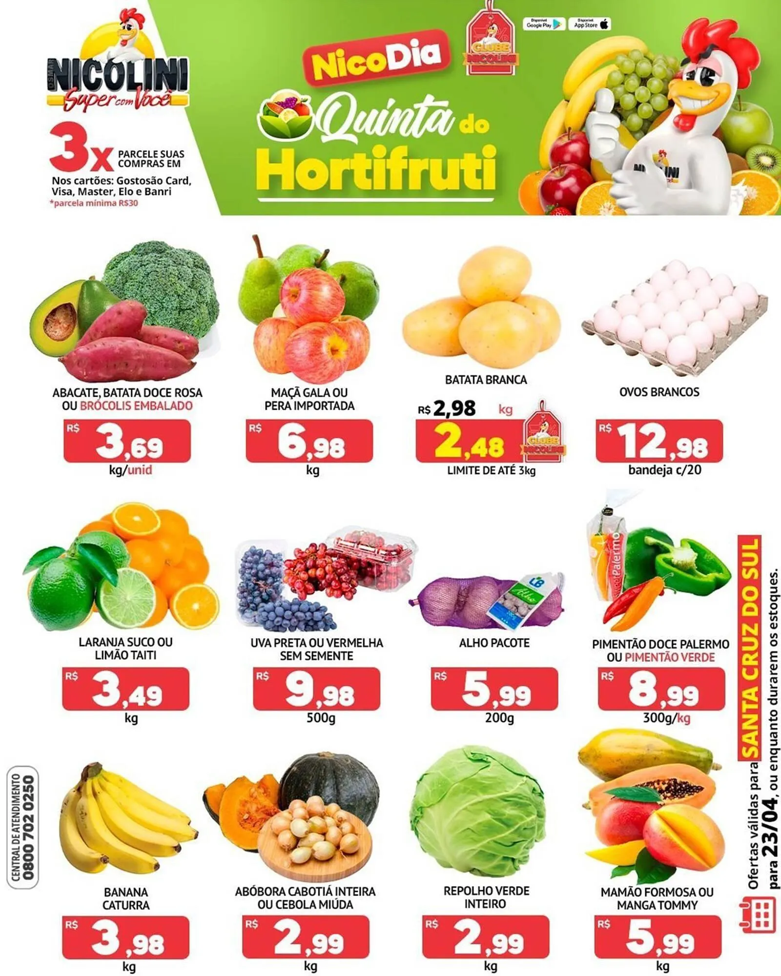 Encarte de Catálogo Super Nicolini 23 de abril até 23 de abril 2026 - Pagina 1