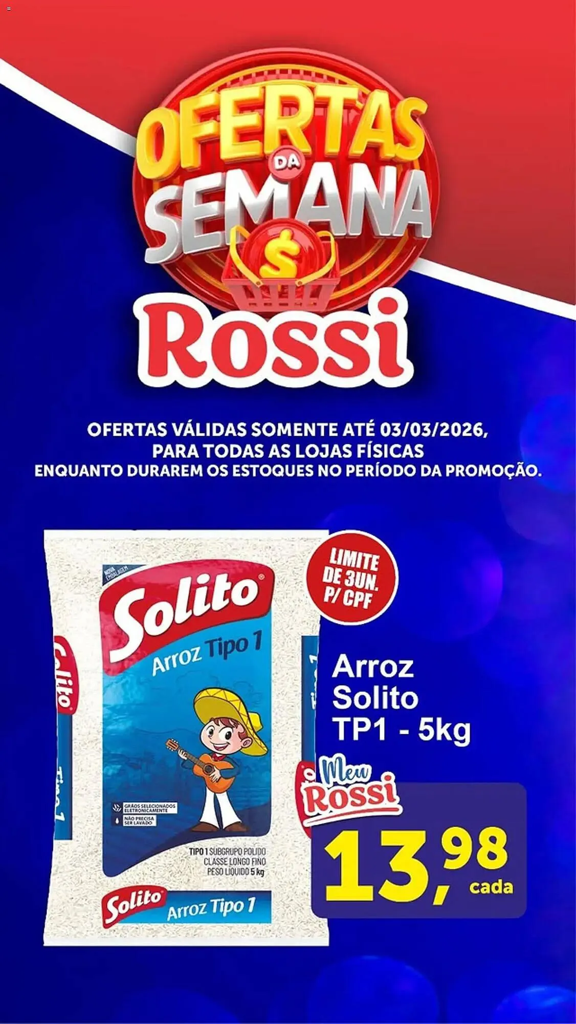 Encarte de Folheto Rossi Supermercado 26 de fevereiro até 3 de março 2026 - Pagina 3
