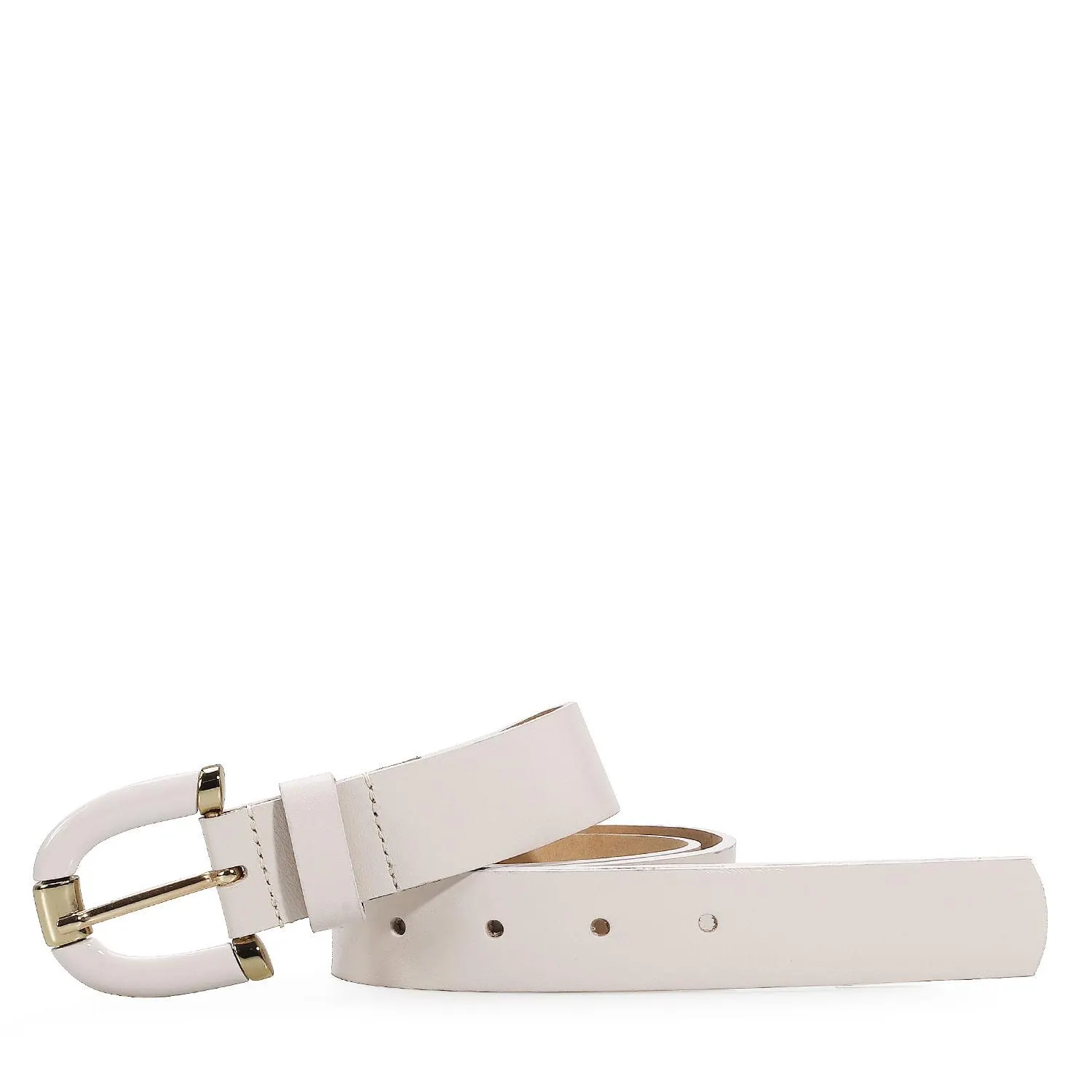 Cinto Couro Off White