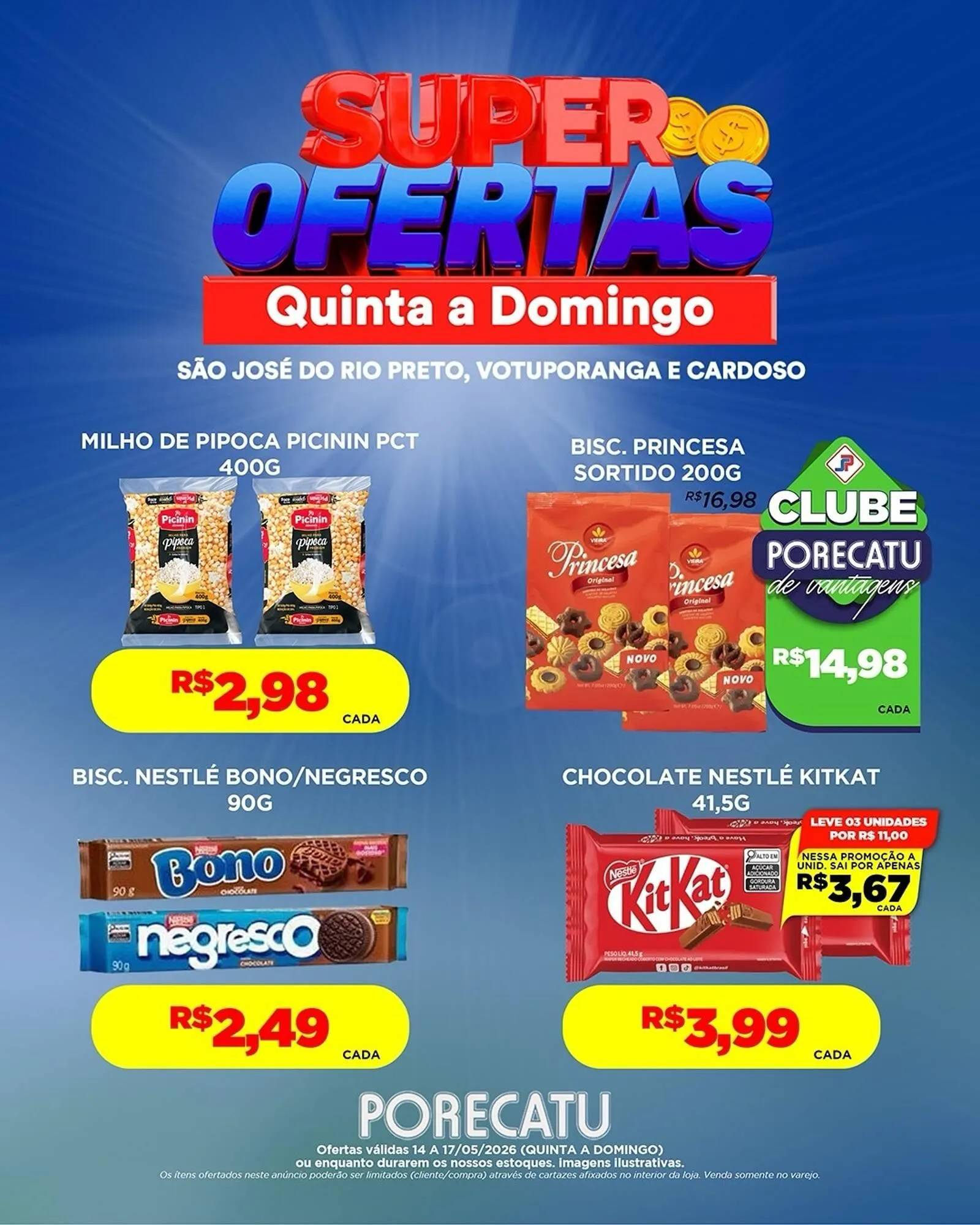 Encarte de Catálogo Supermercado Porecatu 14 de maio até 17 de maio 2026 - Pagina 14