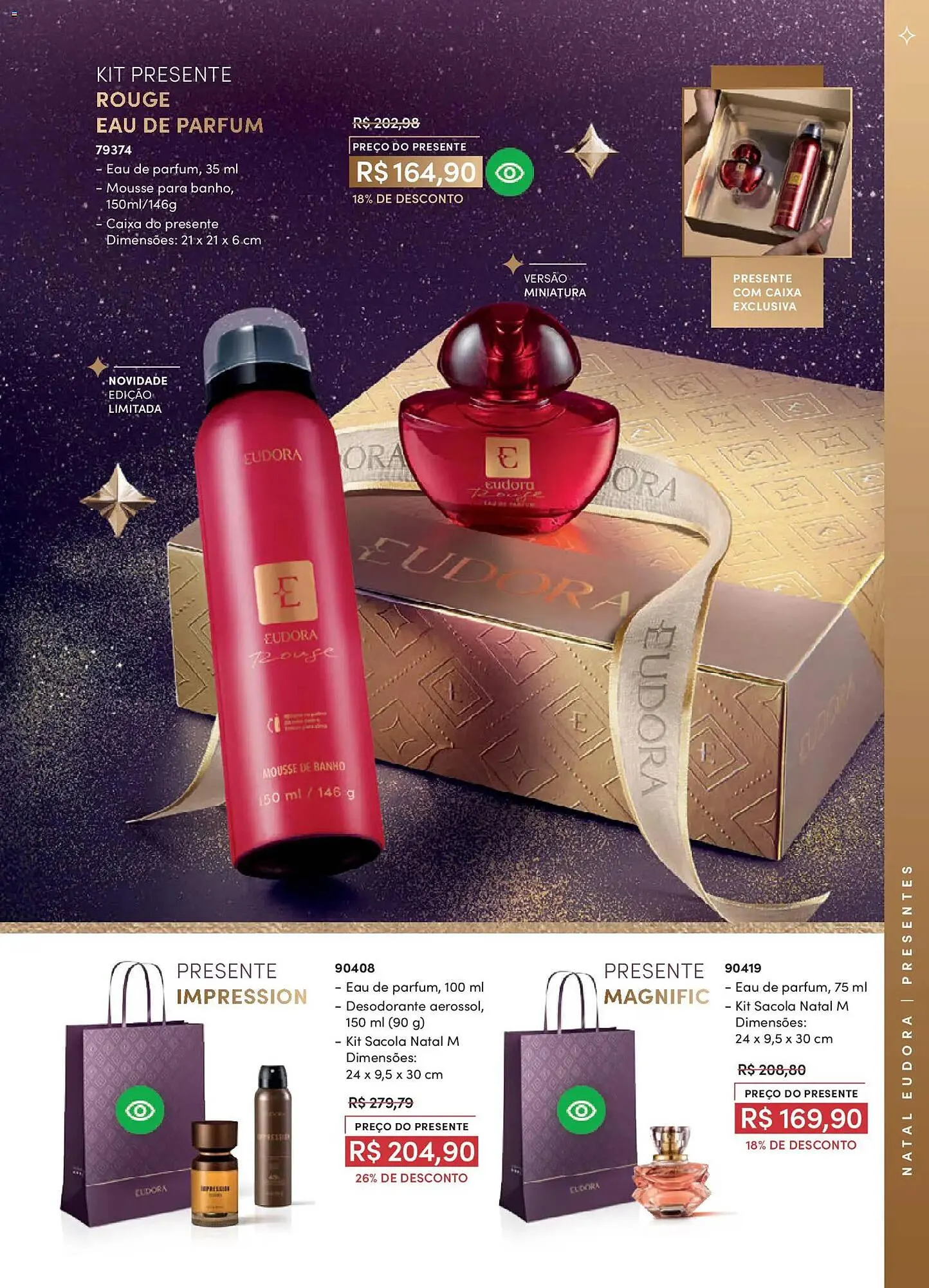Encarte de Catálogo Eudora 29 de outubro até 27 de novembro 2025 - Pagina 35