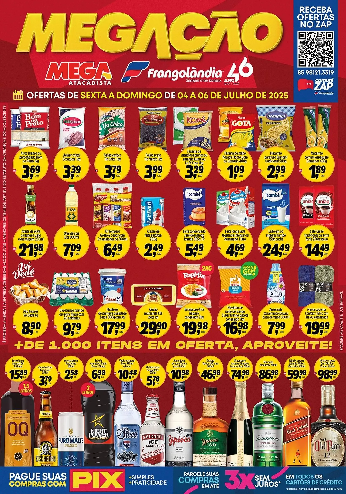 Encarte de Ofertas Frangolândia 3 de julho até 6 de julho 2025 - Pagina 1