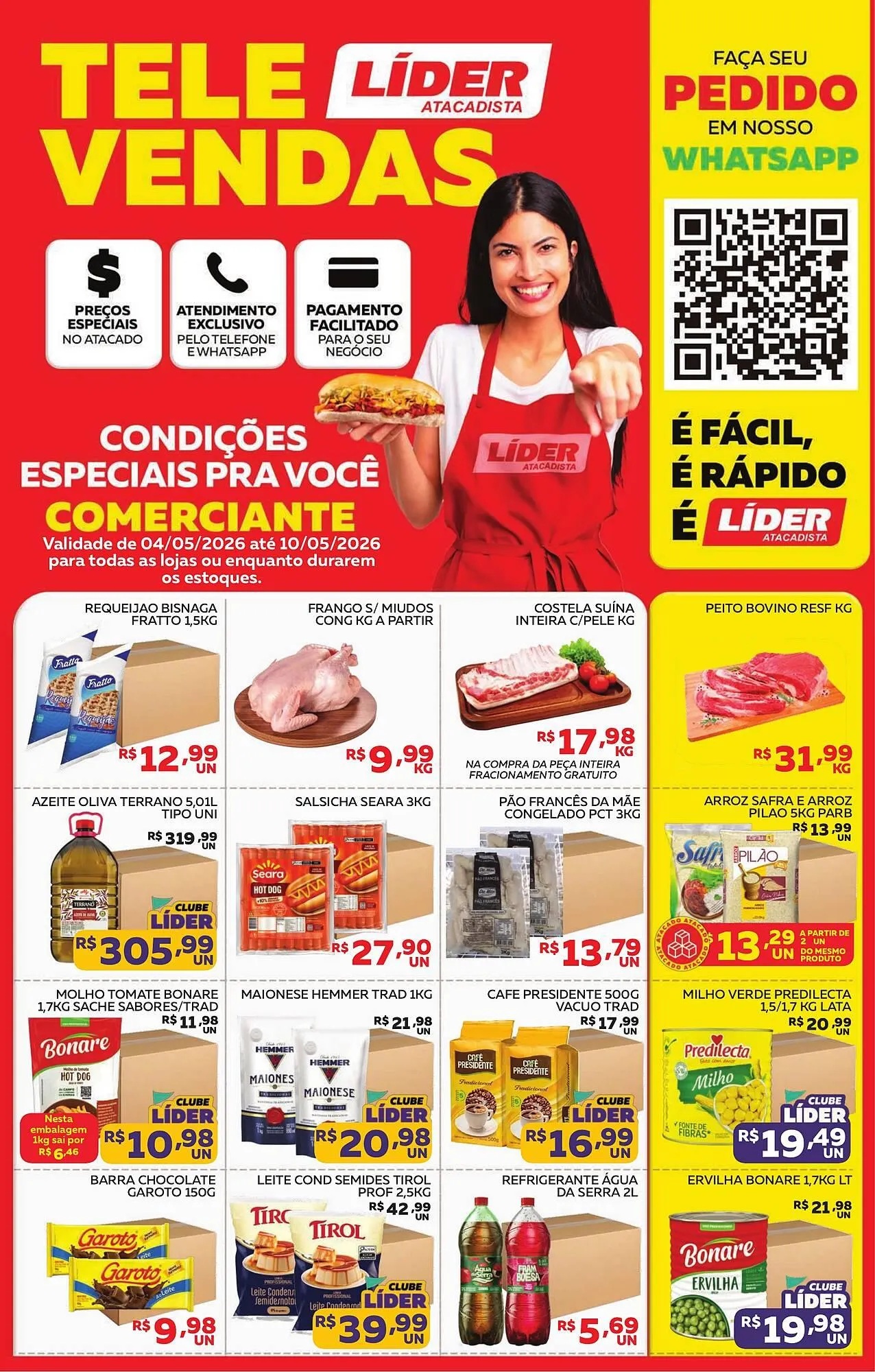Encarte de Encarte Lider Atacadista 4 de maio até 10 de maio 2026 - Pagina 1