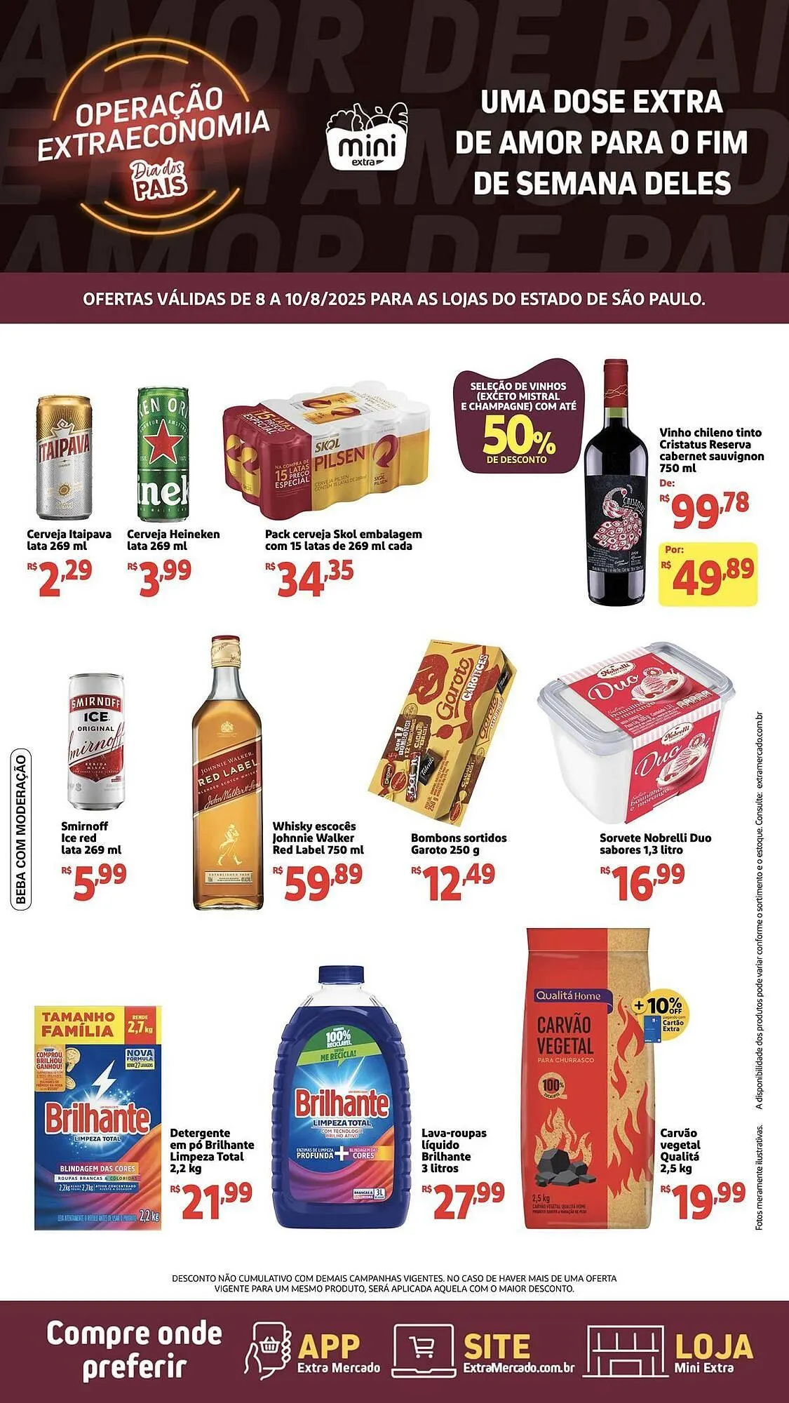 Encarte de Catálogo Mini Extra 8 de agosto até 10 de agosto 2025 - Pagina 1