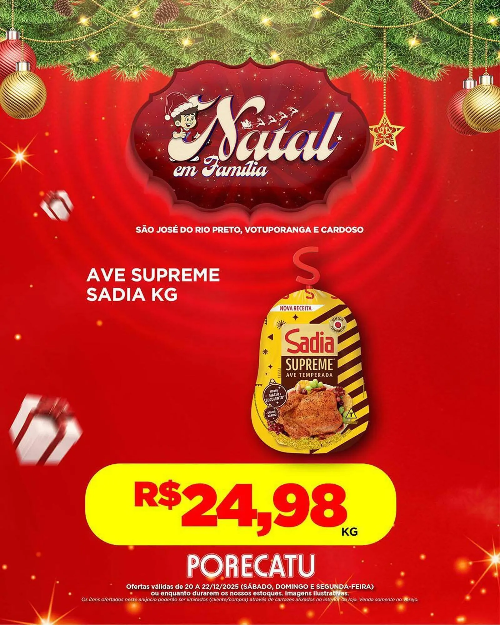 Encarte de Catálogo Supermercado Porecatu 20 de dezembro até 22 de dezembro 2025 - Pagina 2