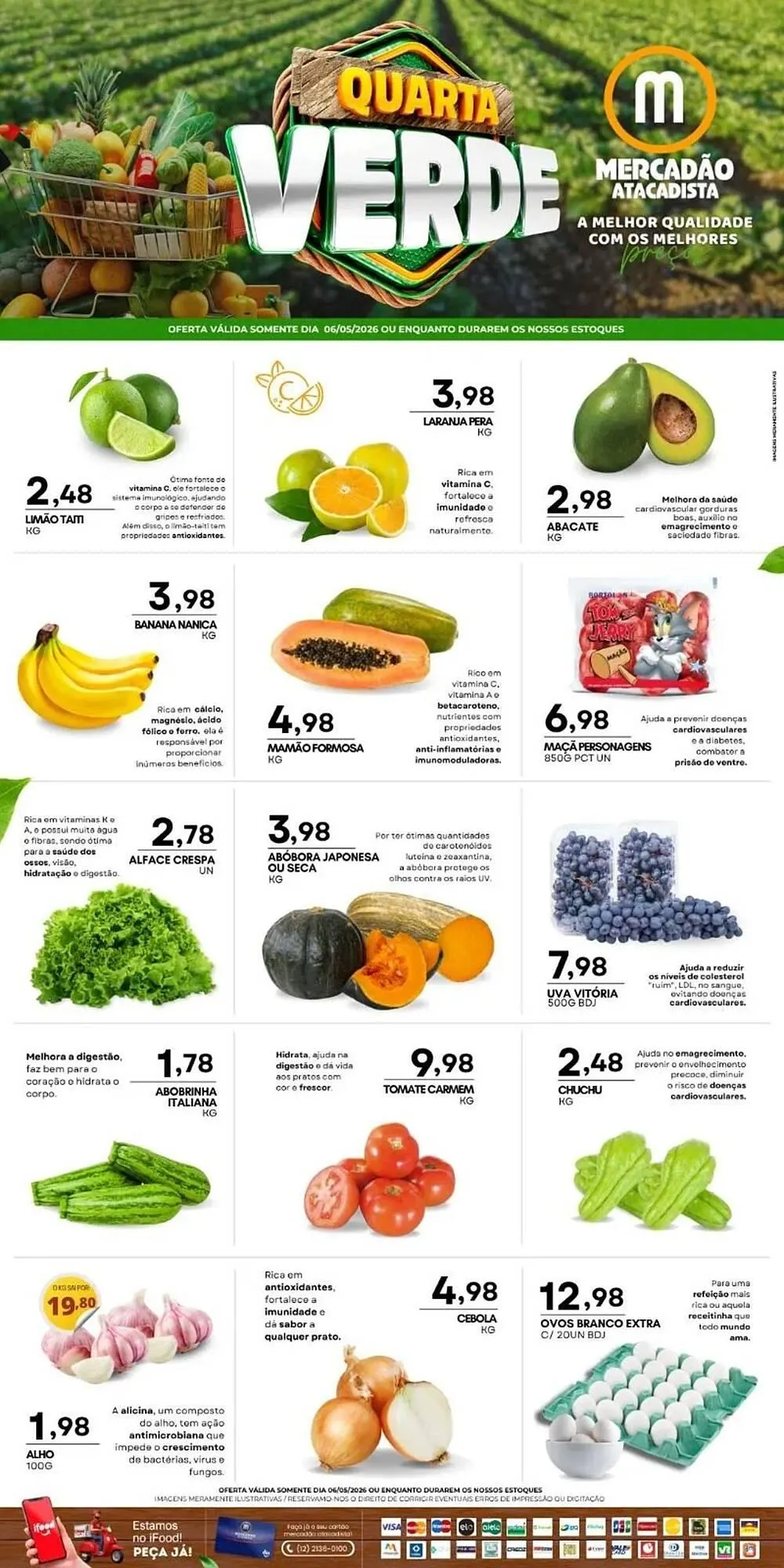 Encarte de Folheto Mercadão Atacadista 6 de maio até 10 de maio 2026 - Pagina 1