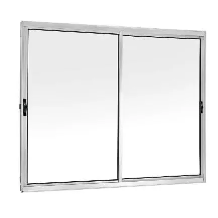 Janela Ecosul c/ 2 Folhas Móveis Vidro Liso 100x100cm Branco Esquadrisul