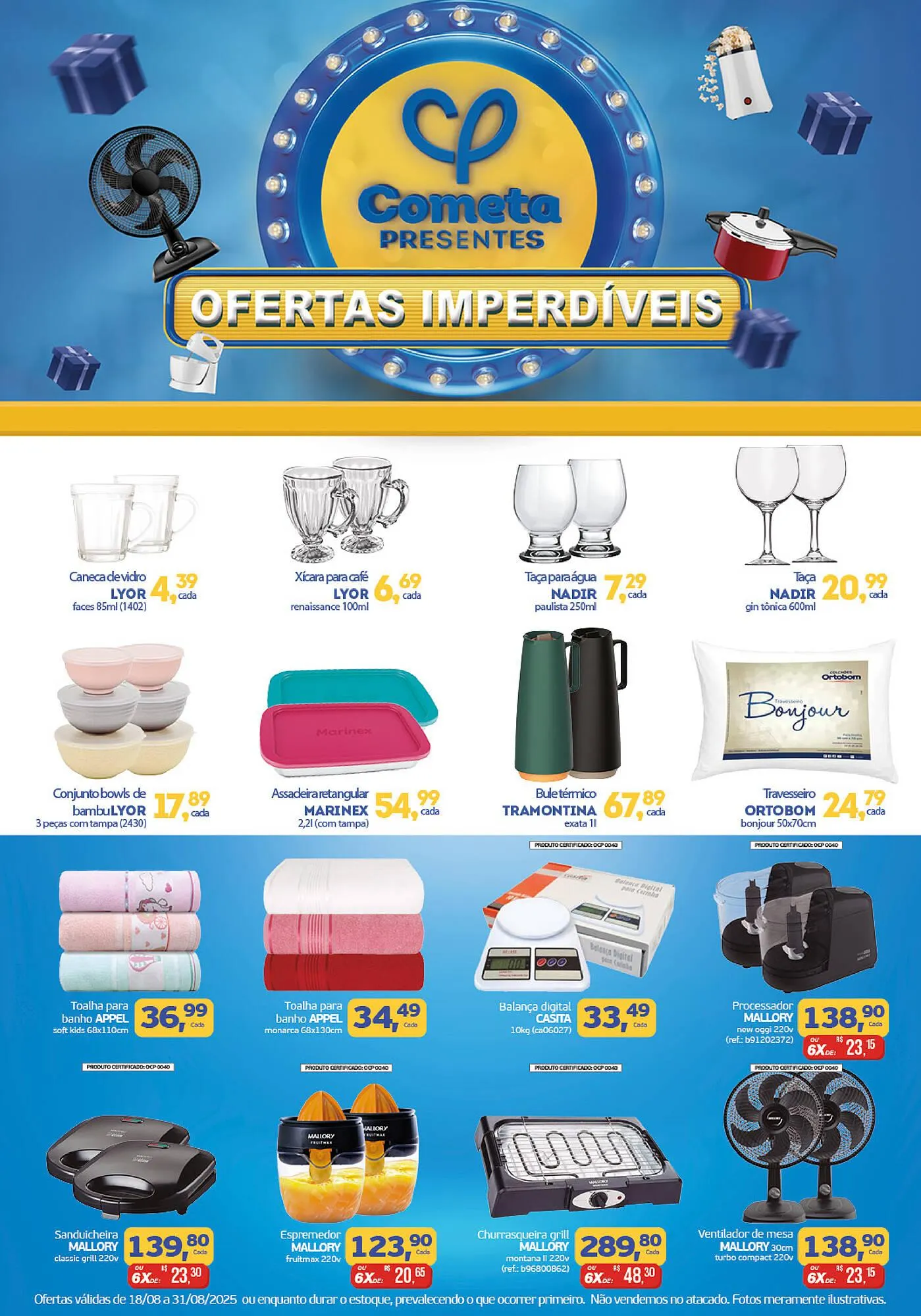 Encarte de Catálogo Cometa Supermercados 18 de agosto até 31 de agosto 2025 - Pagina 1