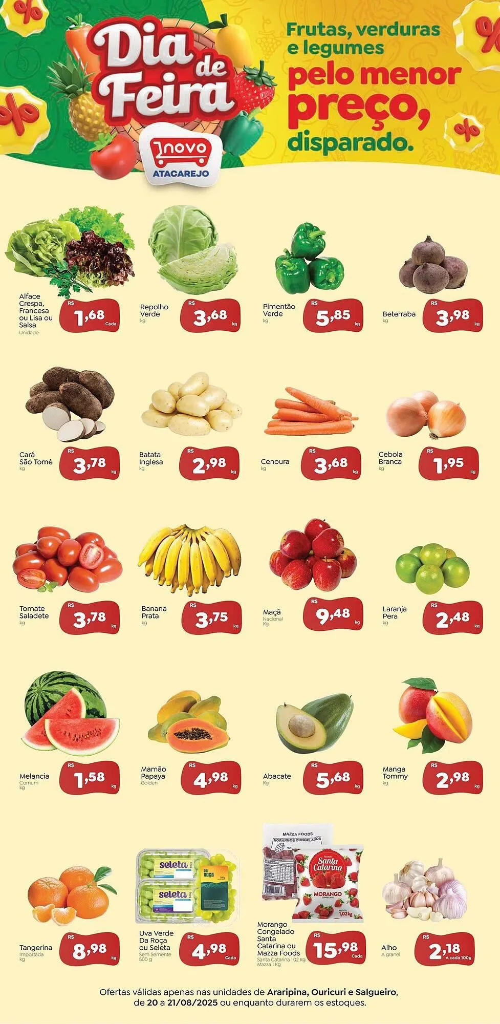 Encarte de Catálogo Novo Atacarejo 20 de agosto até 21 de agosto 2025 - Pagina 1