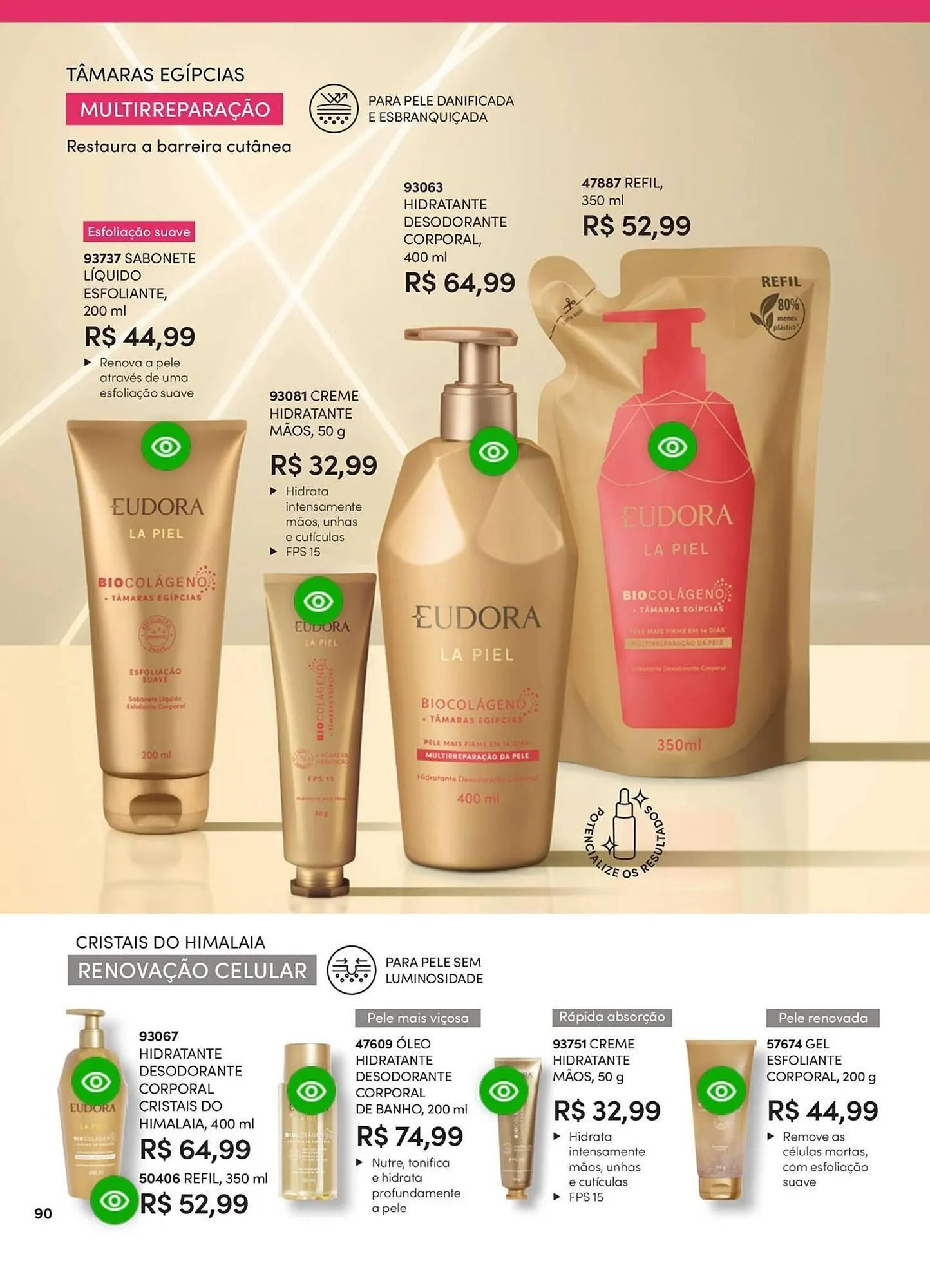 Encarte de Catálogo Eudora 23 de abril até 30 de junho 2025 - Pagina 96