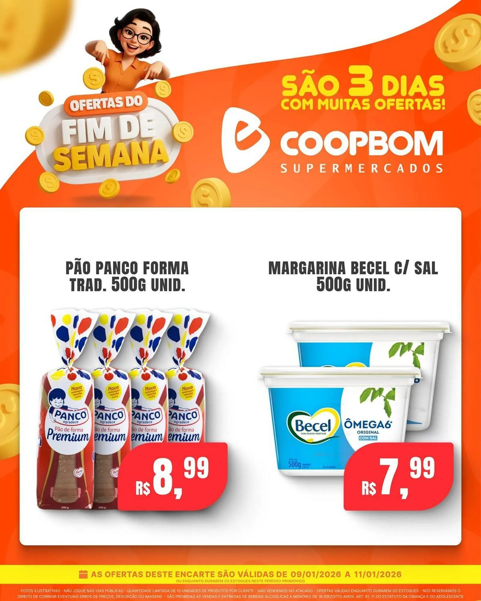 Encarte de Tabloide CoopBom 9 de janeiro até 11 de janeiro 2026 - Pagina 3