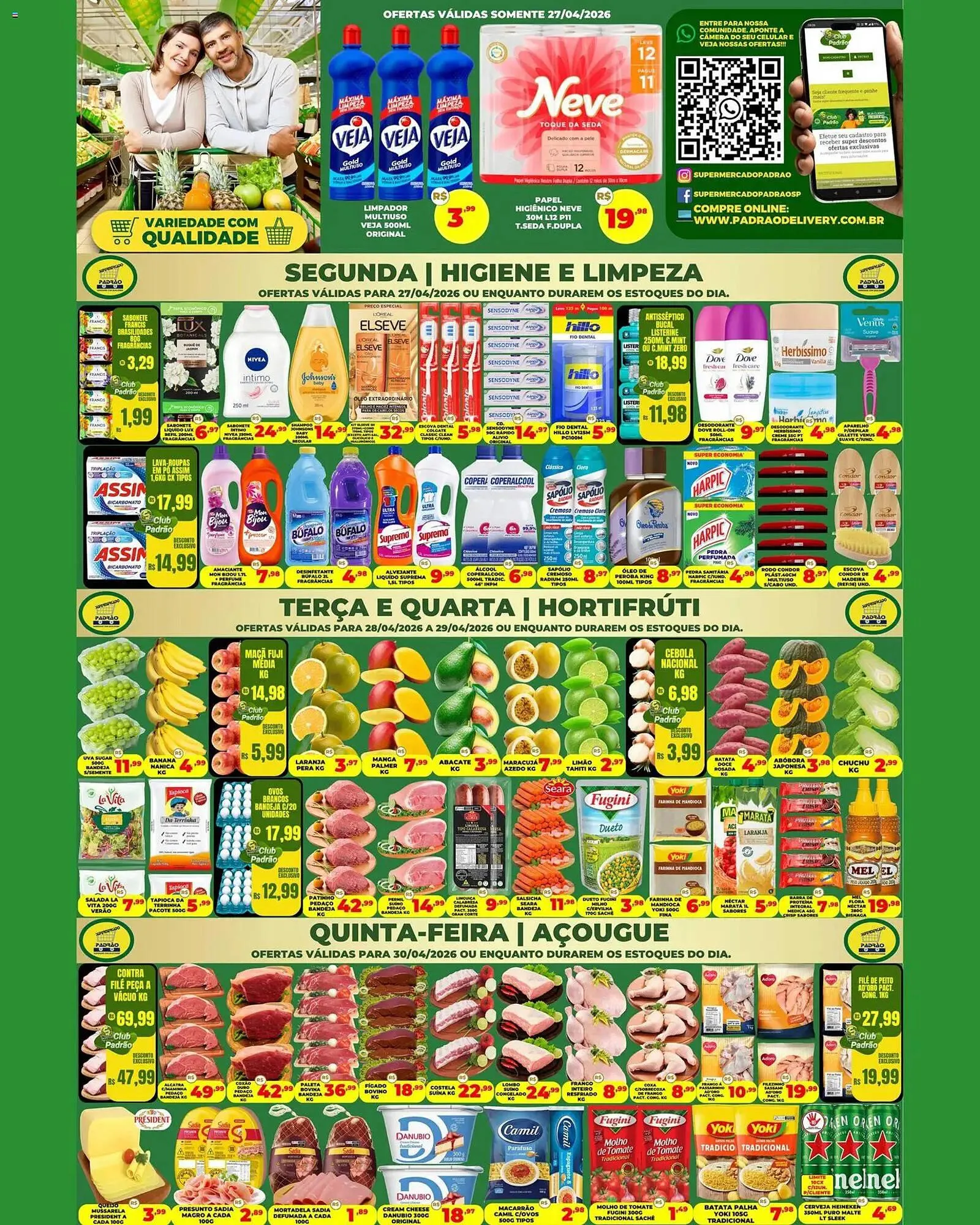 Encarte de Folheto Supermercado Padrão 27 de abril até 1 de maio 2026 - Pagina 1