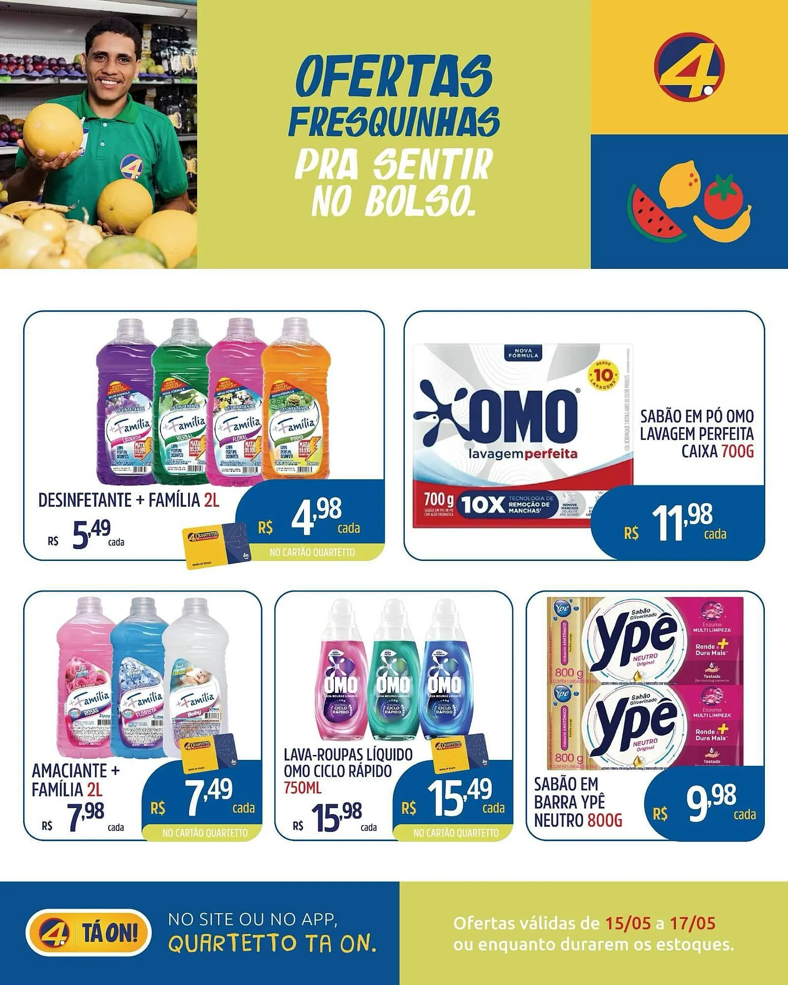 Encarte de Catálogo Quartetto Supermercados 15 de maio até 17 de maio 2026 - Pagina 12