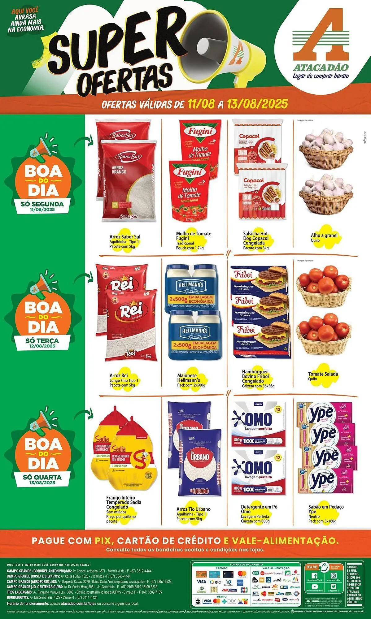 Encarte de Catálogo Atacadão 11 de agosto até 13 de agosto 2025 - Pagina 1
