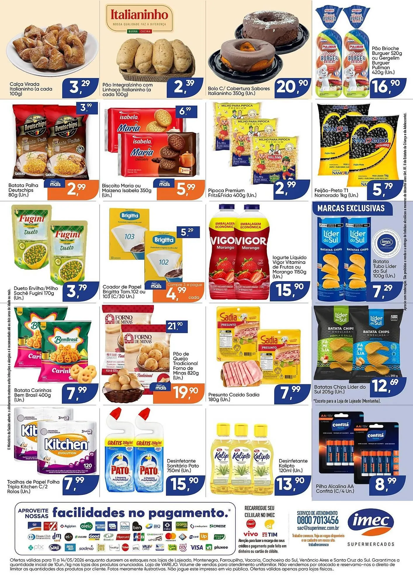 Encarte de Catálogo Imec Supermercados 11 de maio até 14 de maio 2026 - Pagina 2